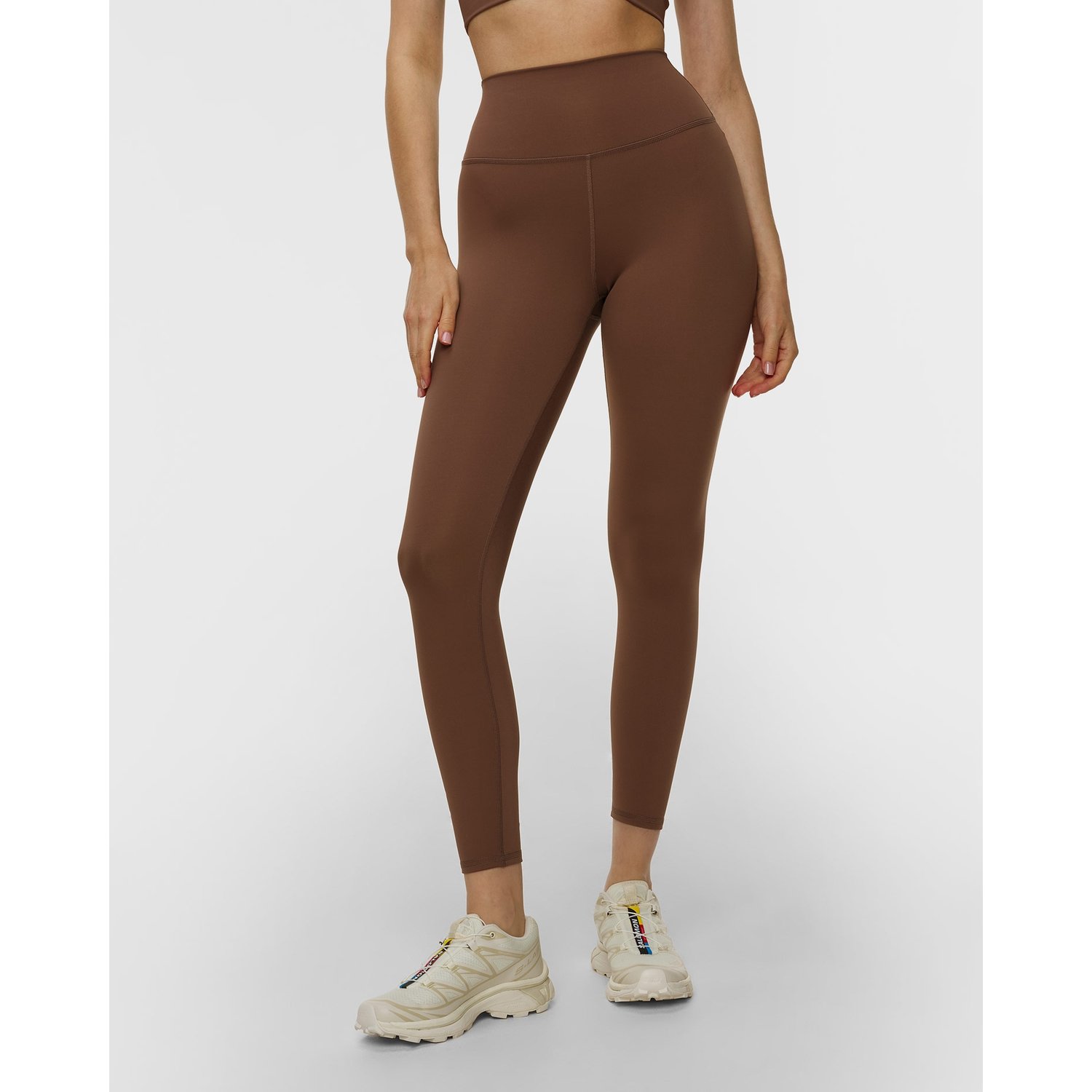 Brązowe Legginsy Damskie Varley Assure High Rise Legging 25