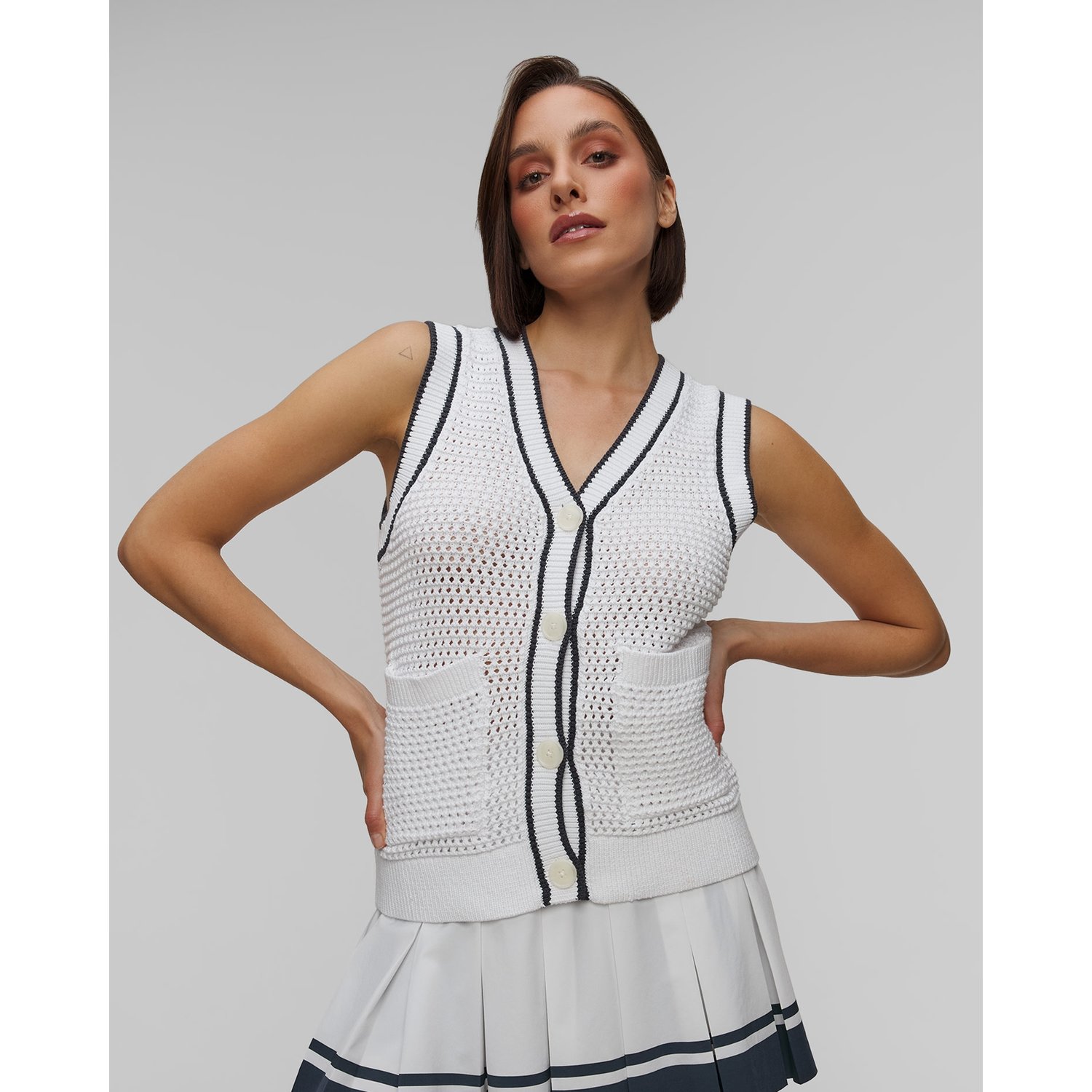 Kamizelka Dzianinowa Damska Varley Leilani V-neck Tank