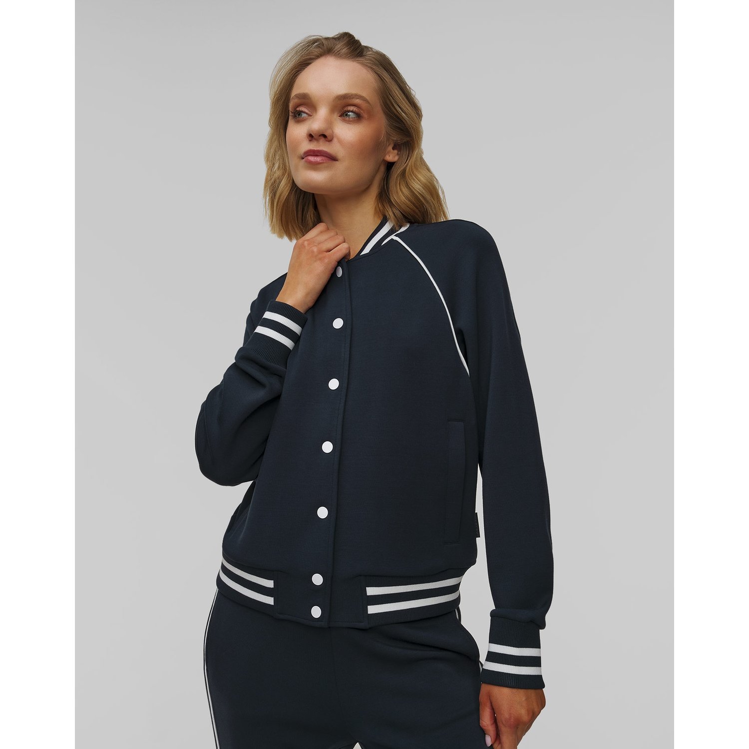 Granatowa Kurtka Damska Varley Jepson Club Jacket