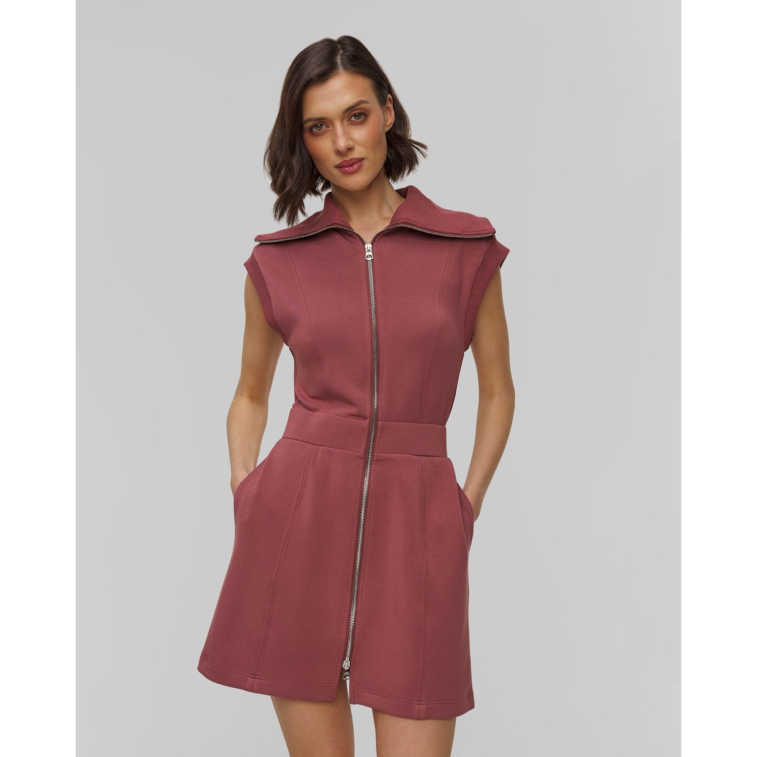 Sukienka Z Wiskozy Damska Varley Rebecca Zip Through Dress