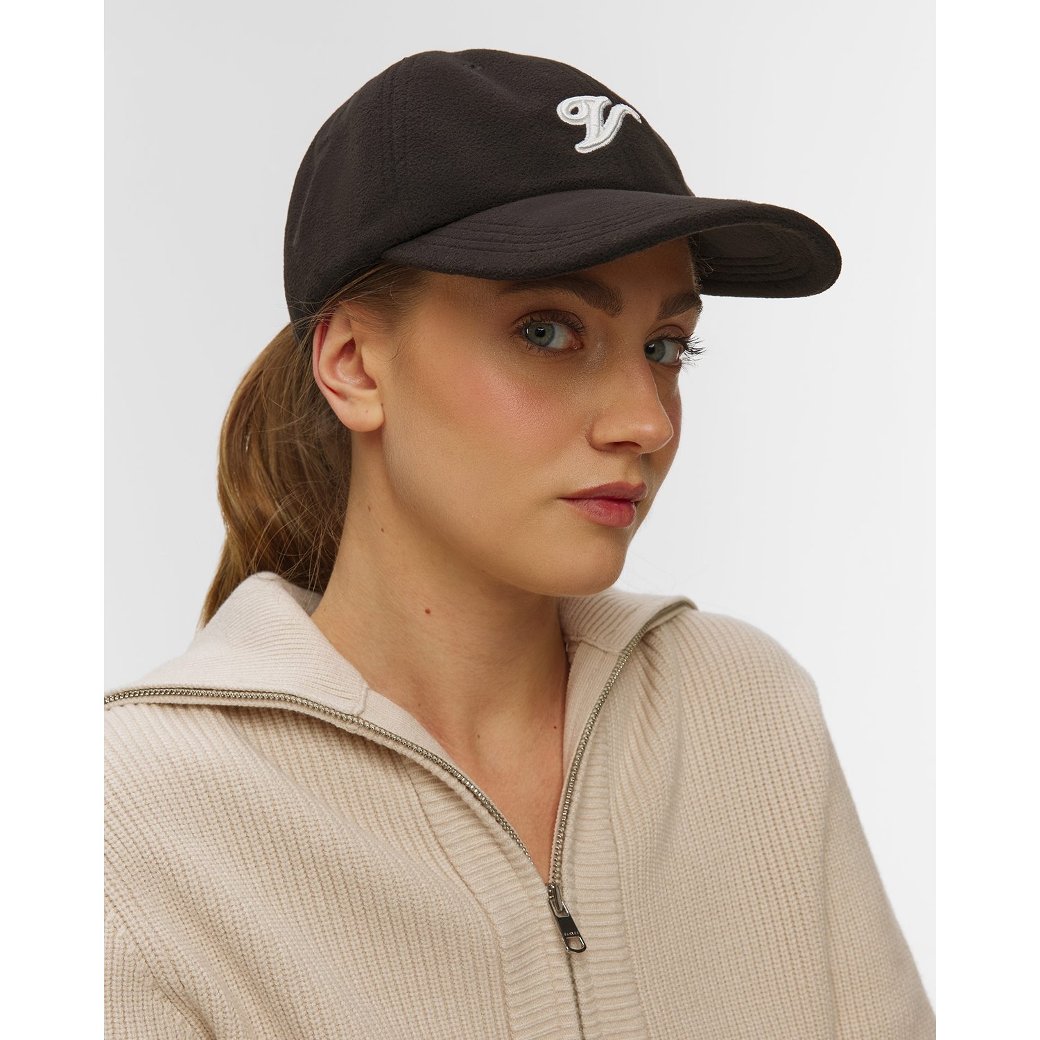 Czarna Czapka Z Daszkiem Damska Varley Raina Fleece Cap