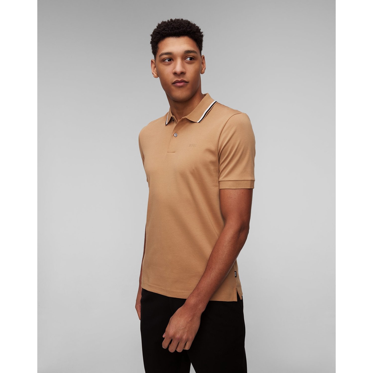 Beżowa Koszulka Polo Męska Hugo Boss Penrose