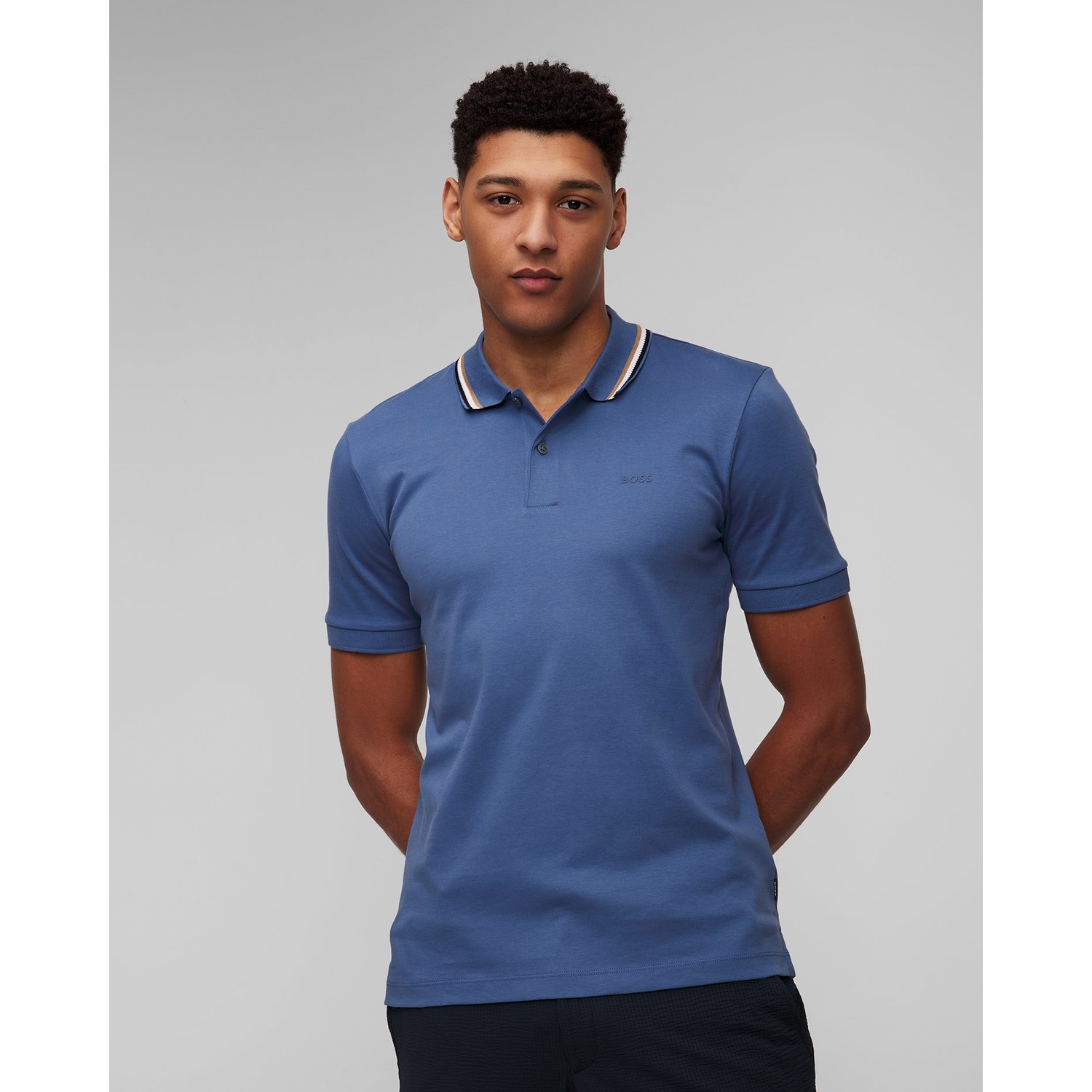 Niebieska Koszulka Polo Męska Hugo Boss Penrose