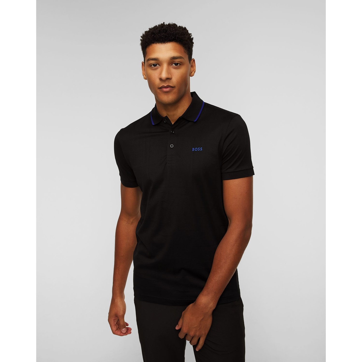 Czarna Koszulka Polo Męska Hugo Boss Paddy