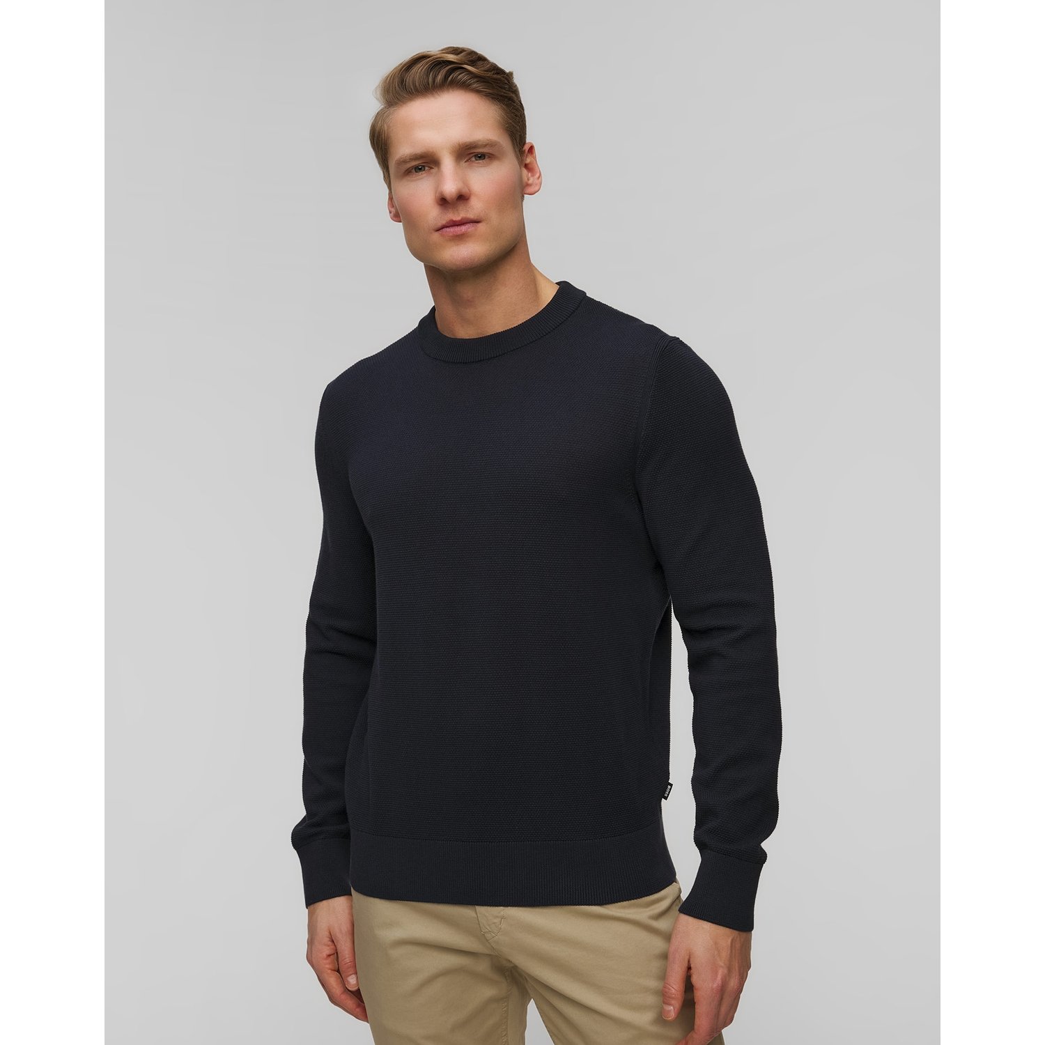 Granatowy Sweter Męski Hugo Boss Ecaio-p