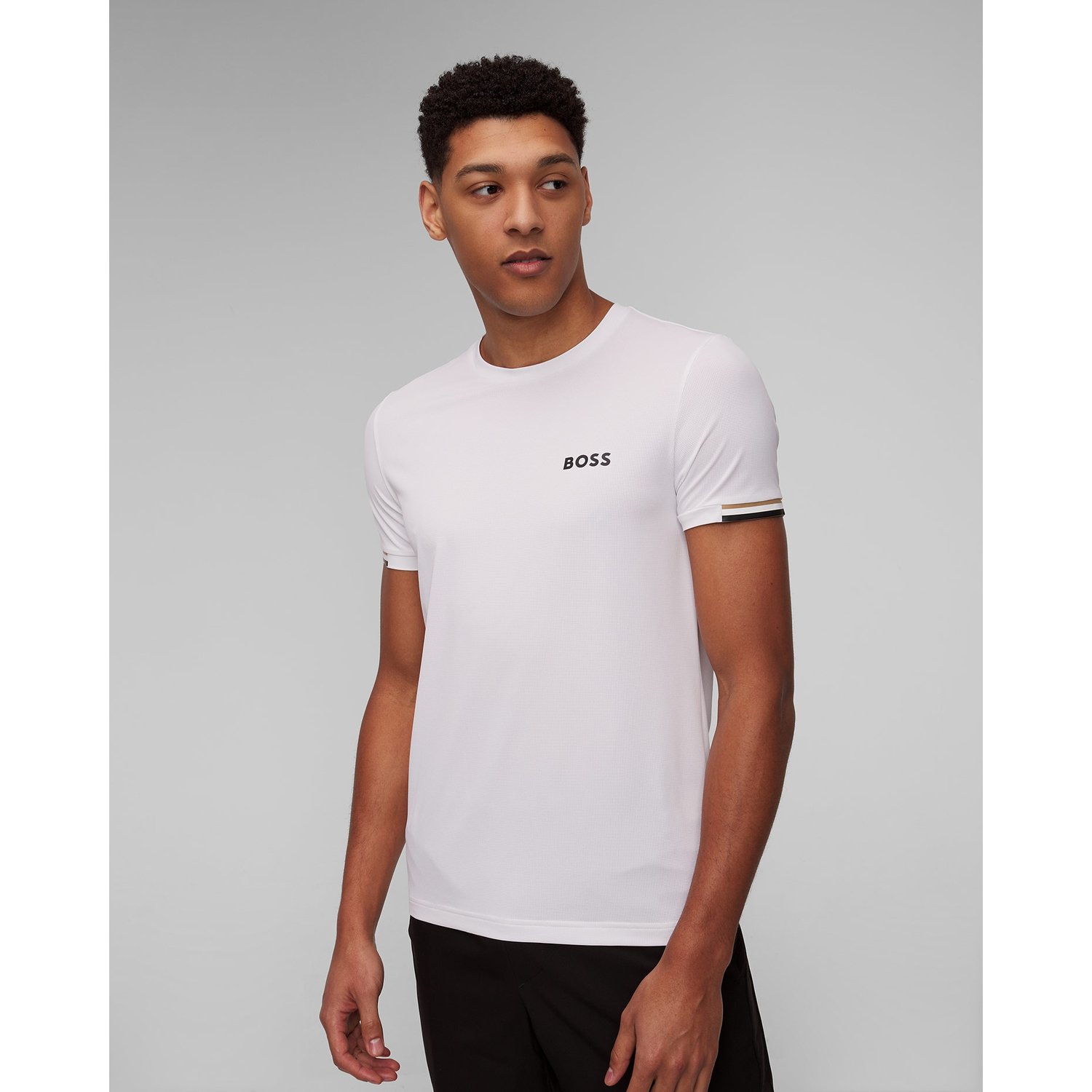 Biały T-shirt Męski Hugo Boss Tee Mb