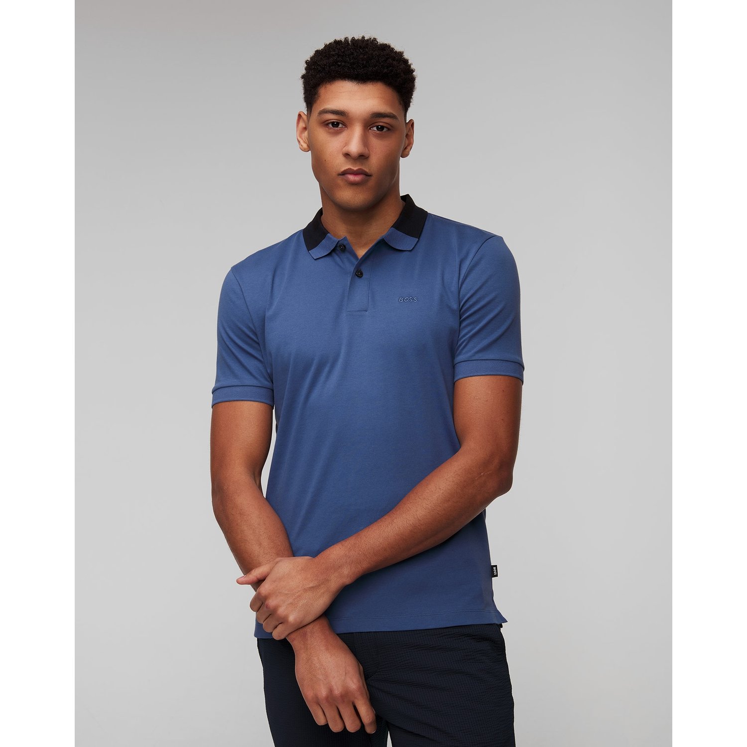 Niebieska Koszulka Polo Męska Hugo Boss Phillipson