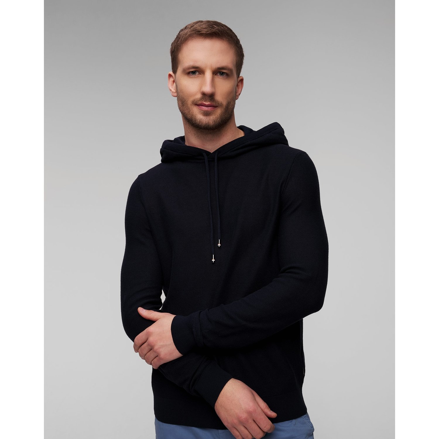 Granatowy Sweter Męski Hugo Boss Trapani