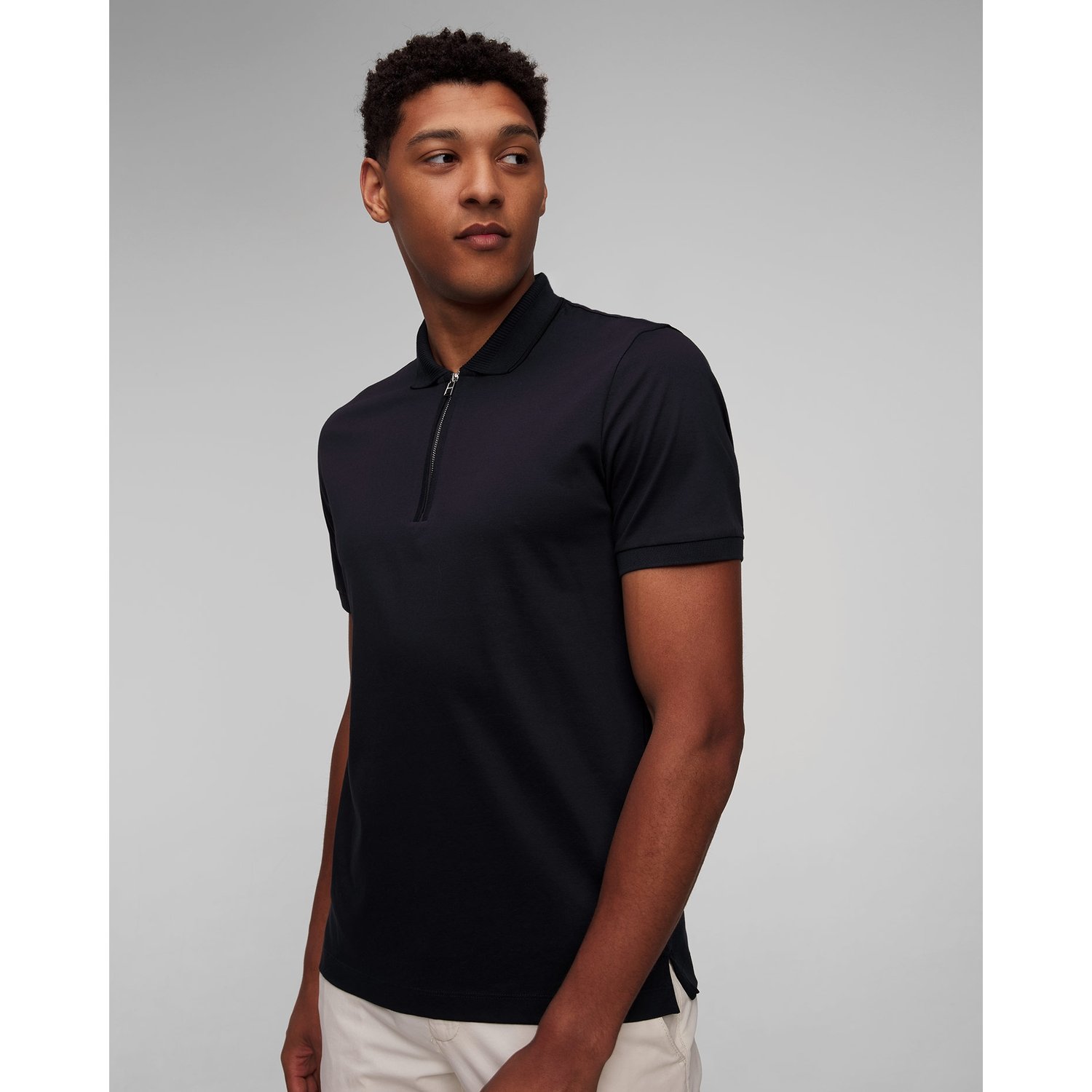 Granatowa Koszulka Polo Męska Hugo Boss Polston
