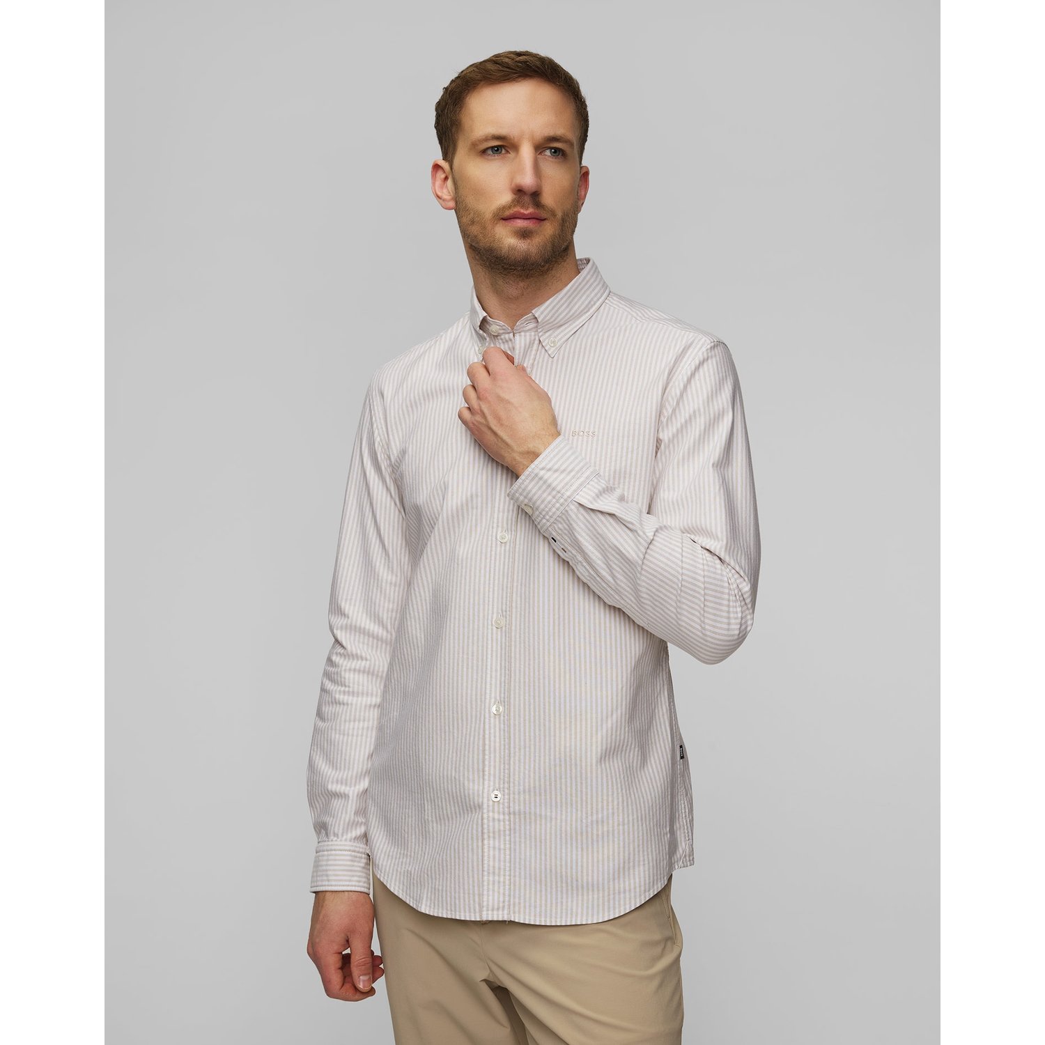 Koszula Z Bawełny Oxford Męska Hugo Boss H-roan