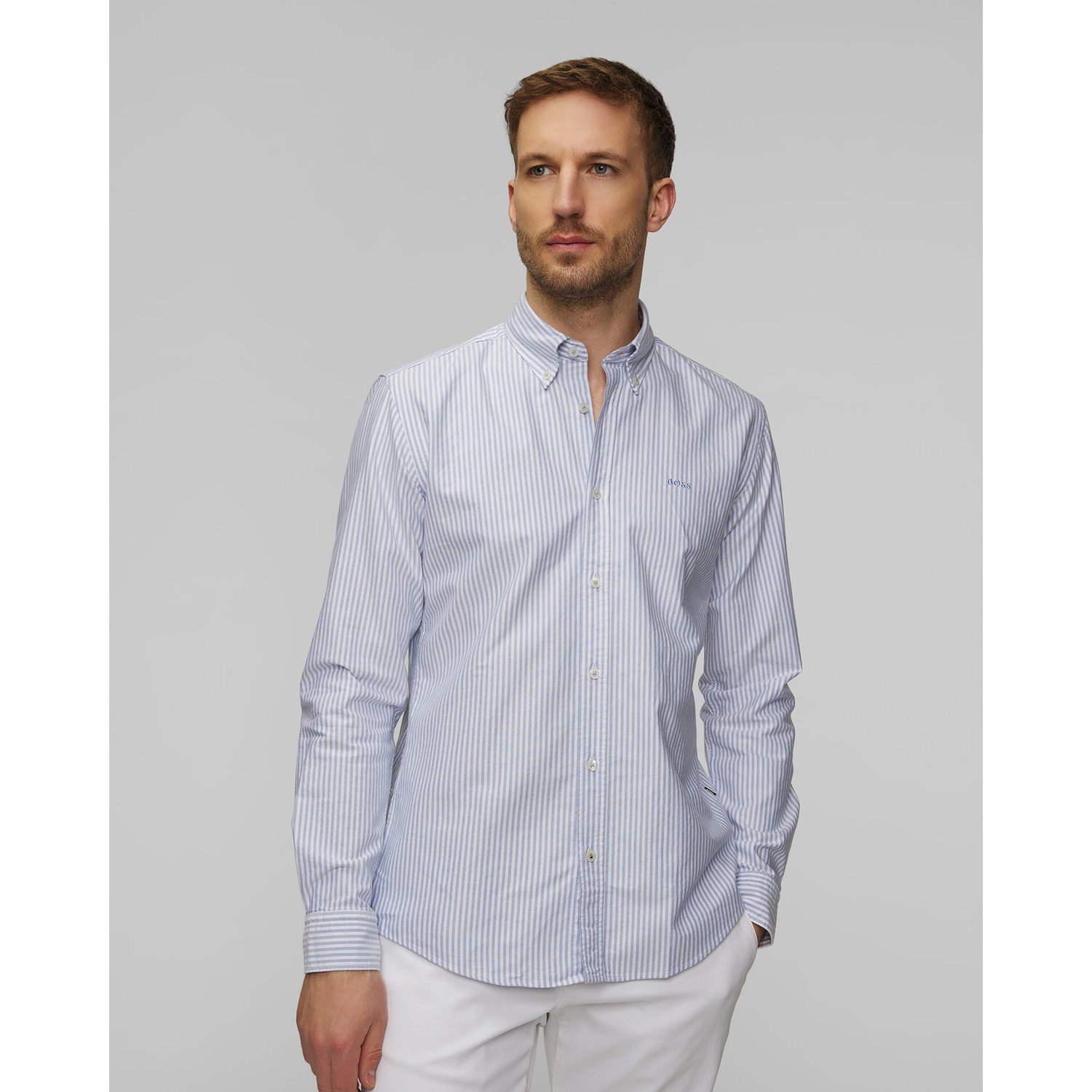 Koszula Z Bawełny Oxford Męska Hugo Boss H-roan