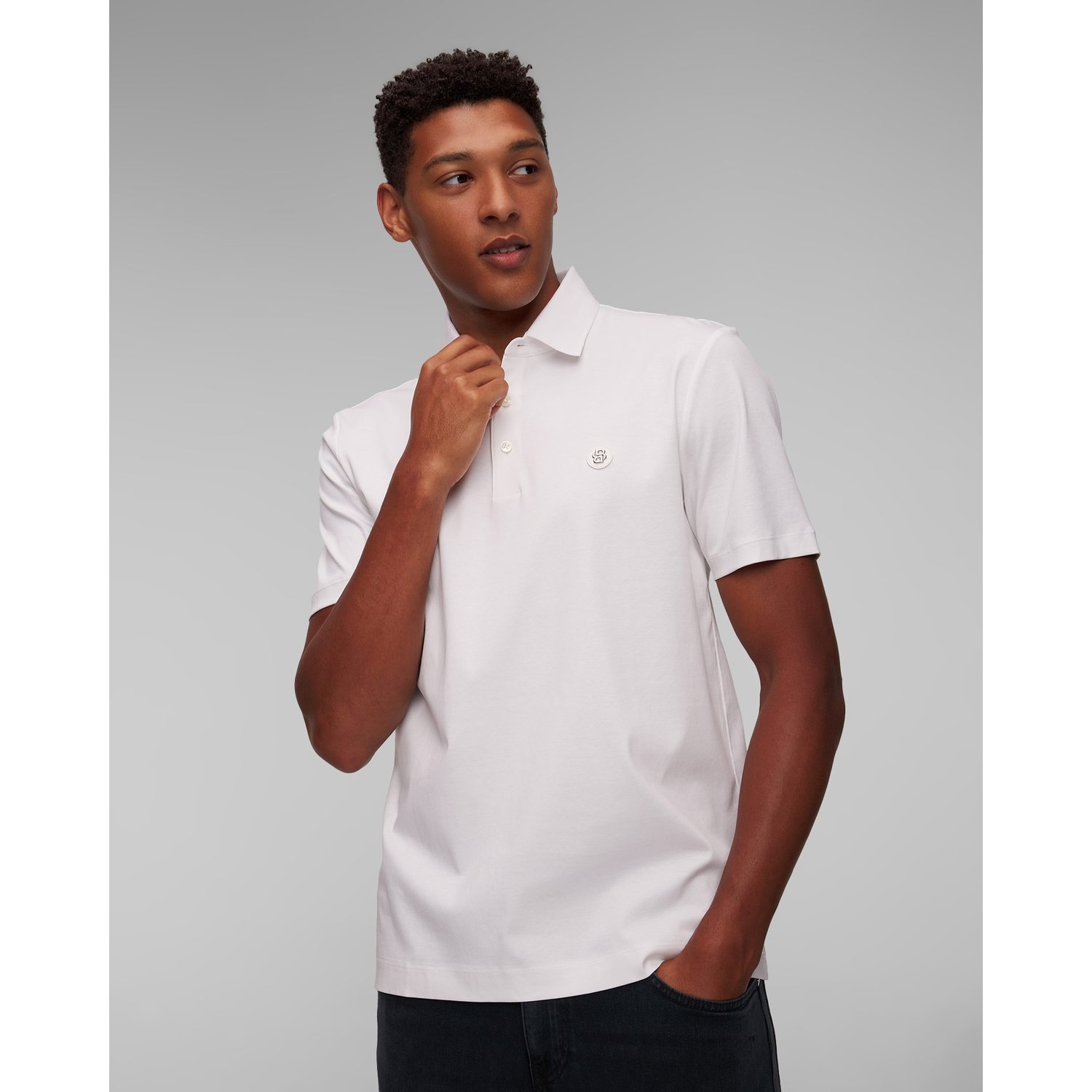 Białe Polo Męskie Hugo Boss C-parris