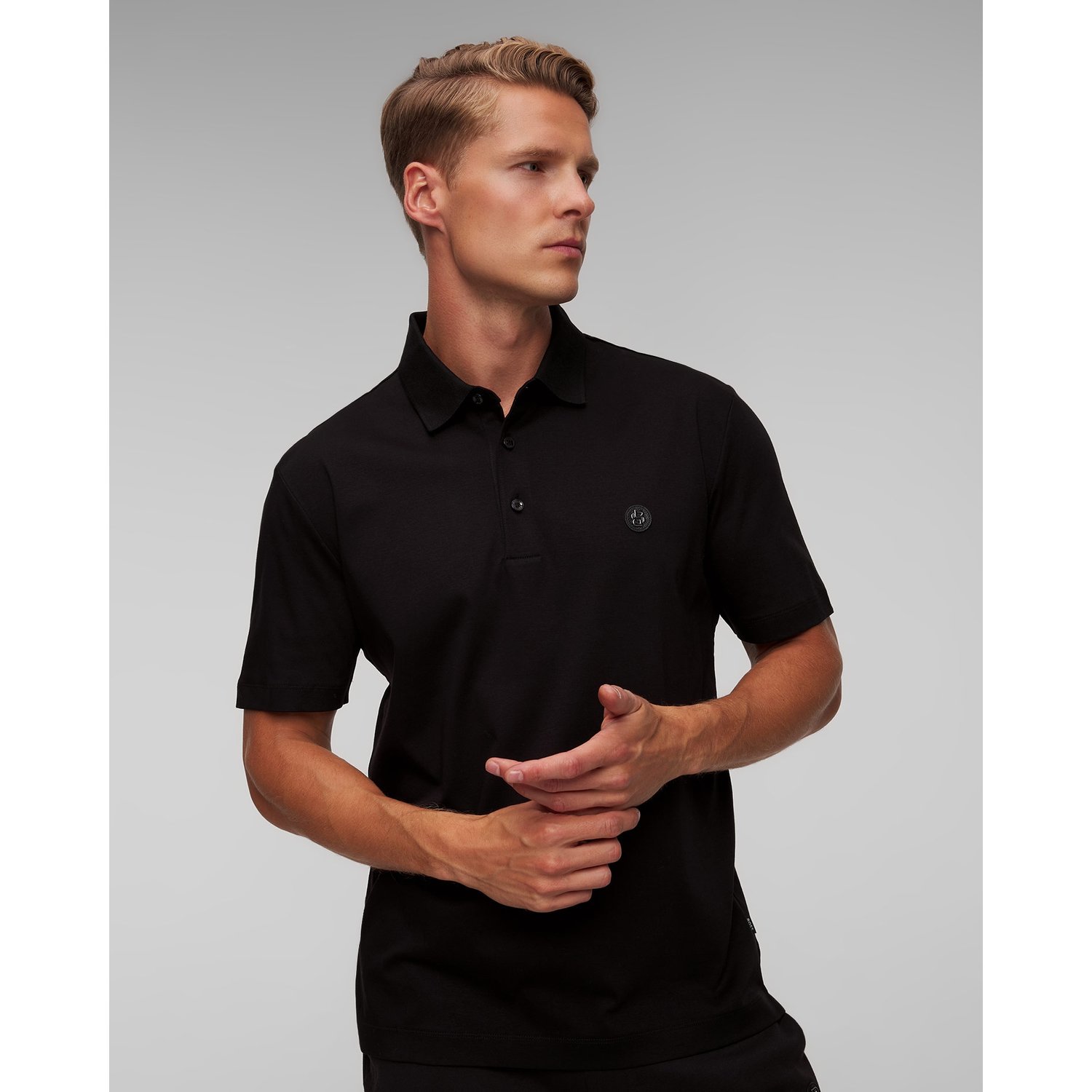 Czarne Polo Męskie Hugo Boss C-parris