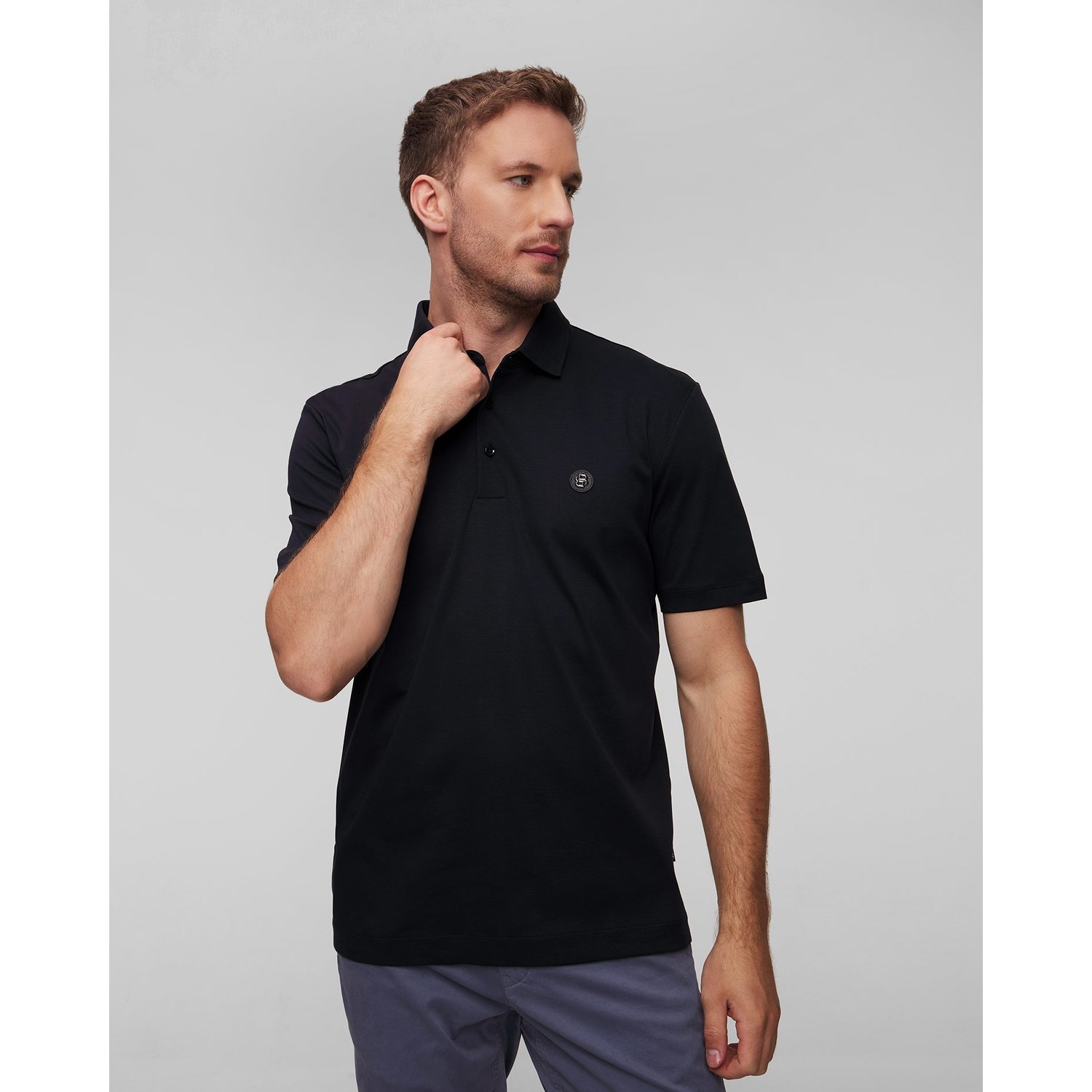 Granatowe Polo Męskie Hugo Boss C-parris