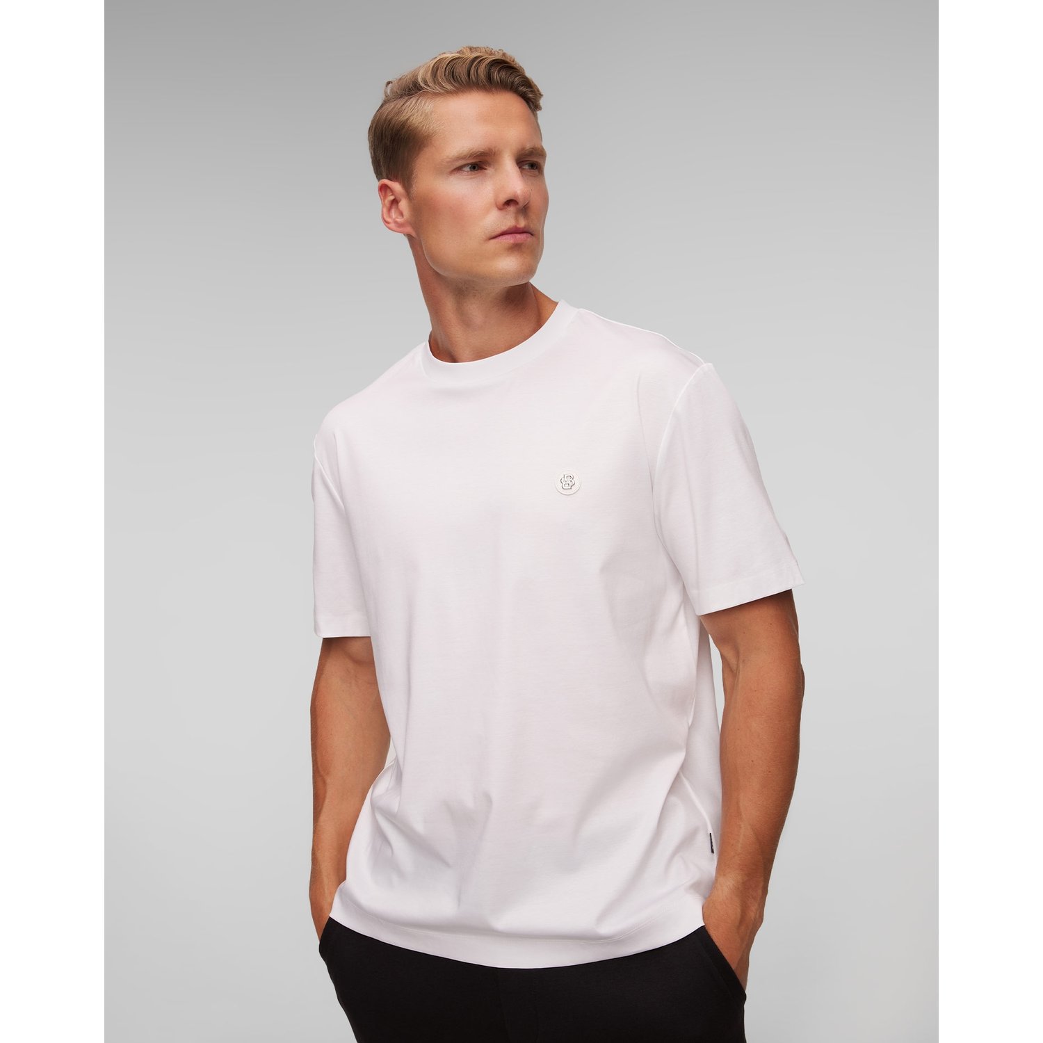Biały T-shirt Męski Hugo Boss C-taut