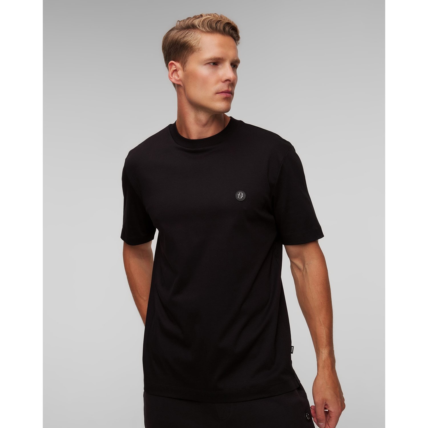 Czarny T-shirt Męski Hugo Boss C-taut