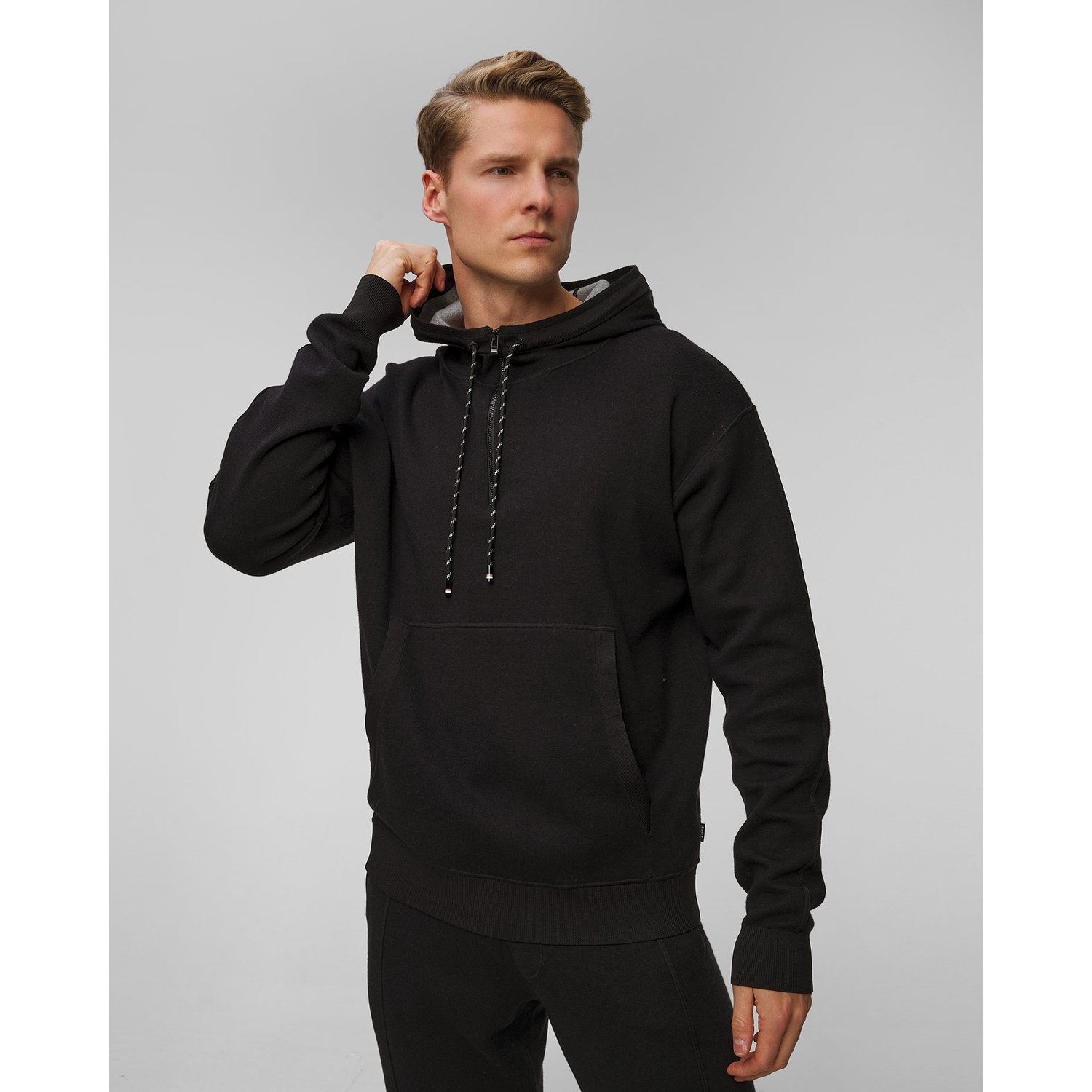 Czarny Sweter Z Wełną Męski Hugo Boss H-etrello