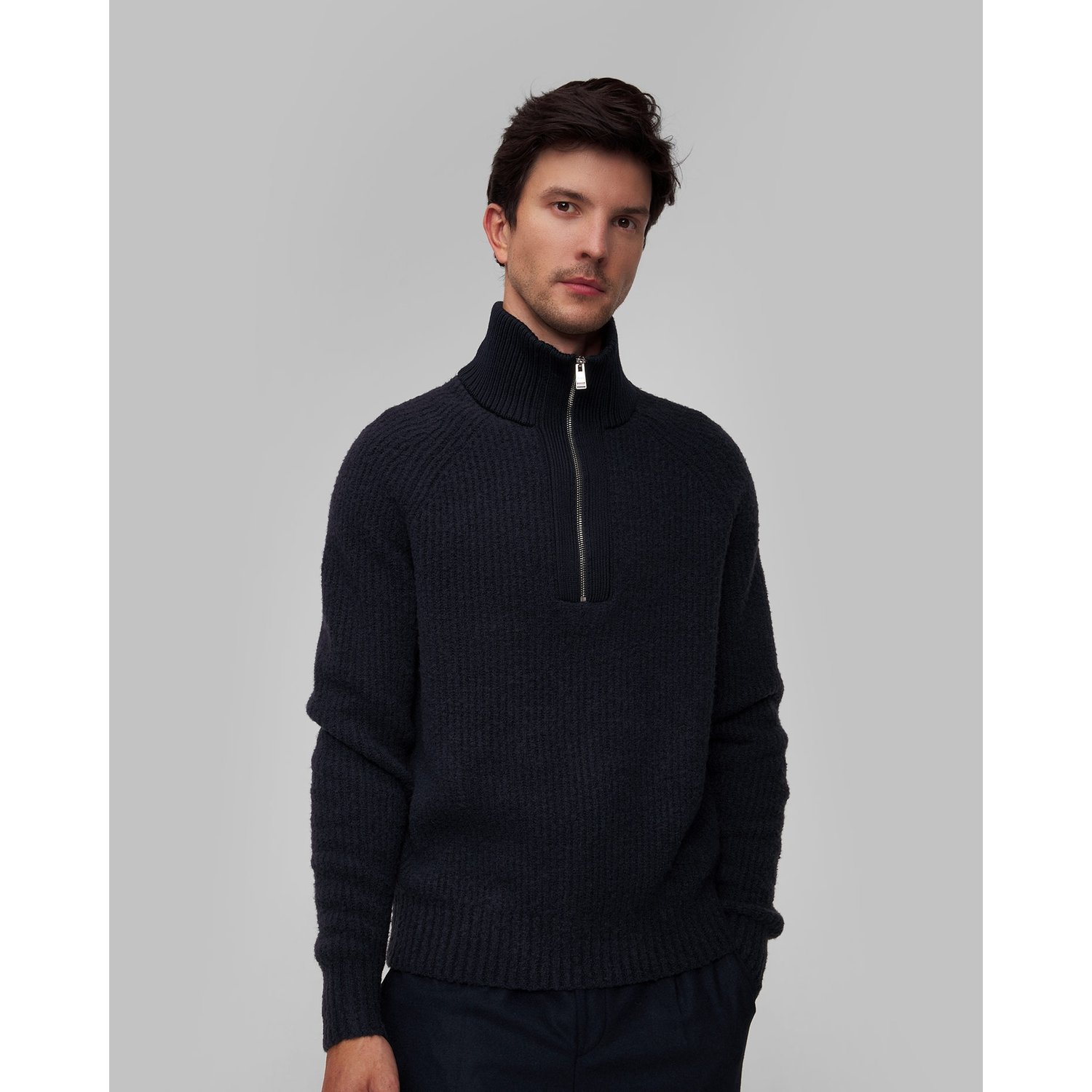 Granatowy Sweter Wełniany Męski Hugo Boss C-ebrezzo
