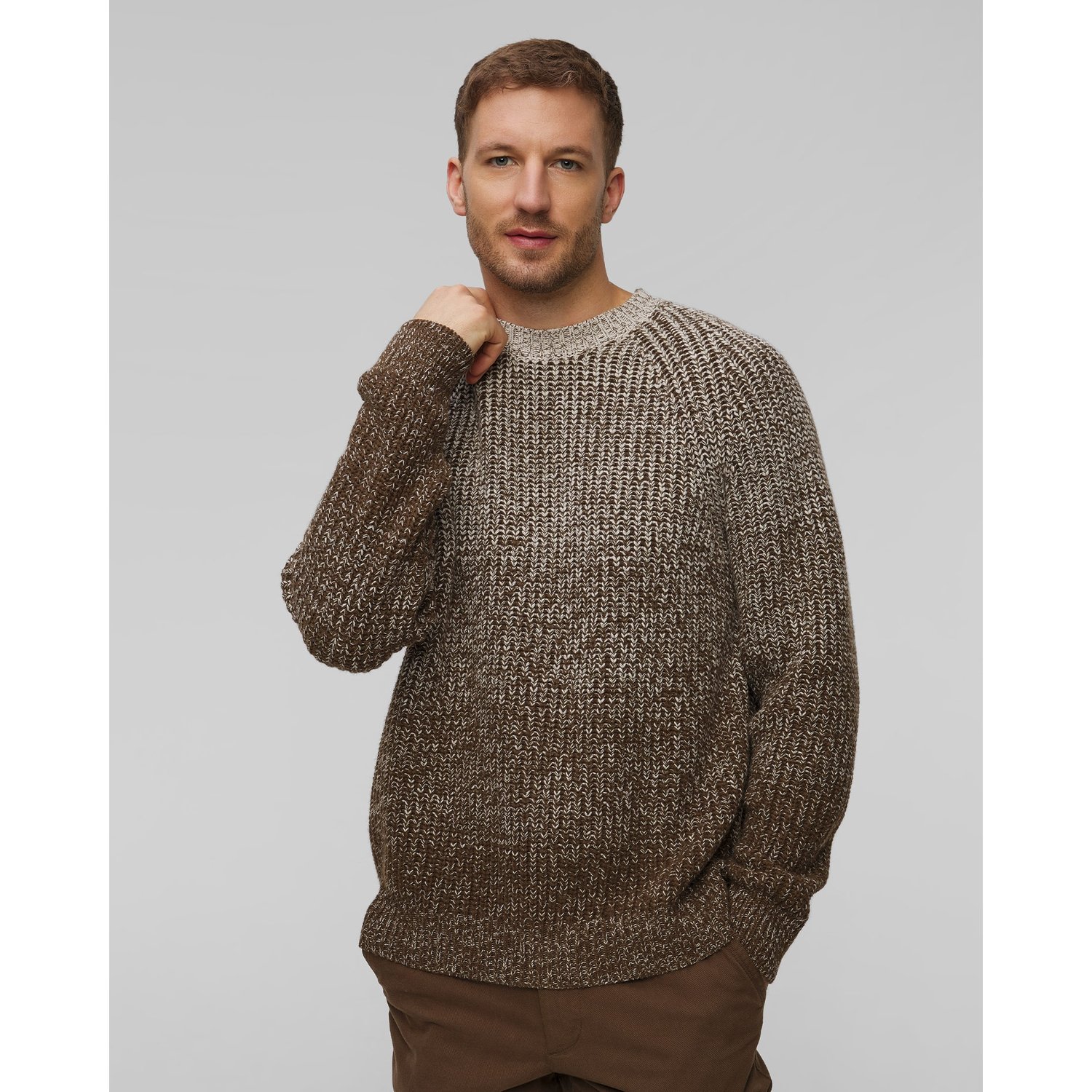 Sweter Z Wełną Męski Hugo Boss H-ezrano