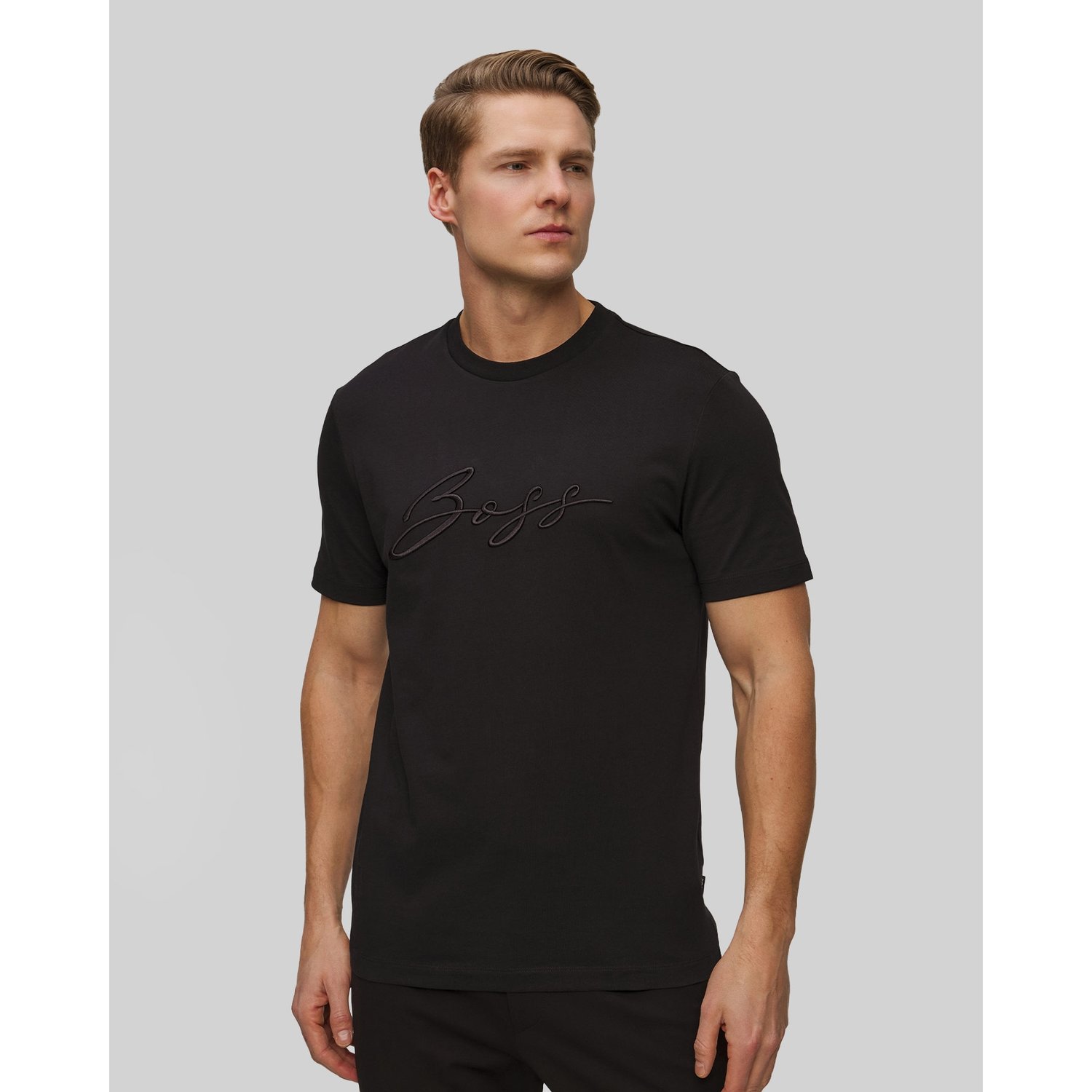 Czarny T-shirt Męski Hugo Boss C-thompson