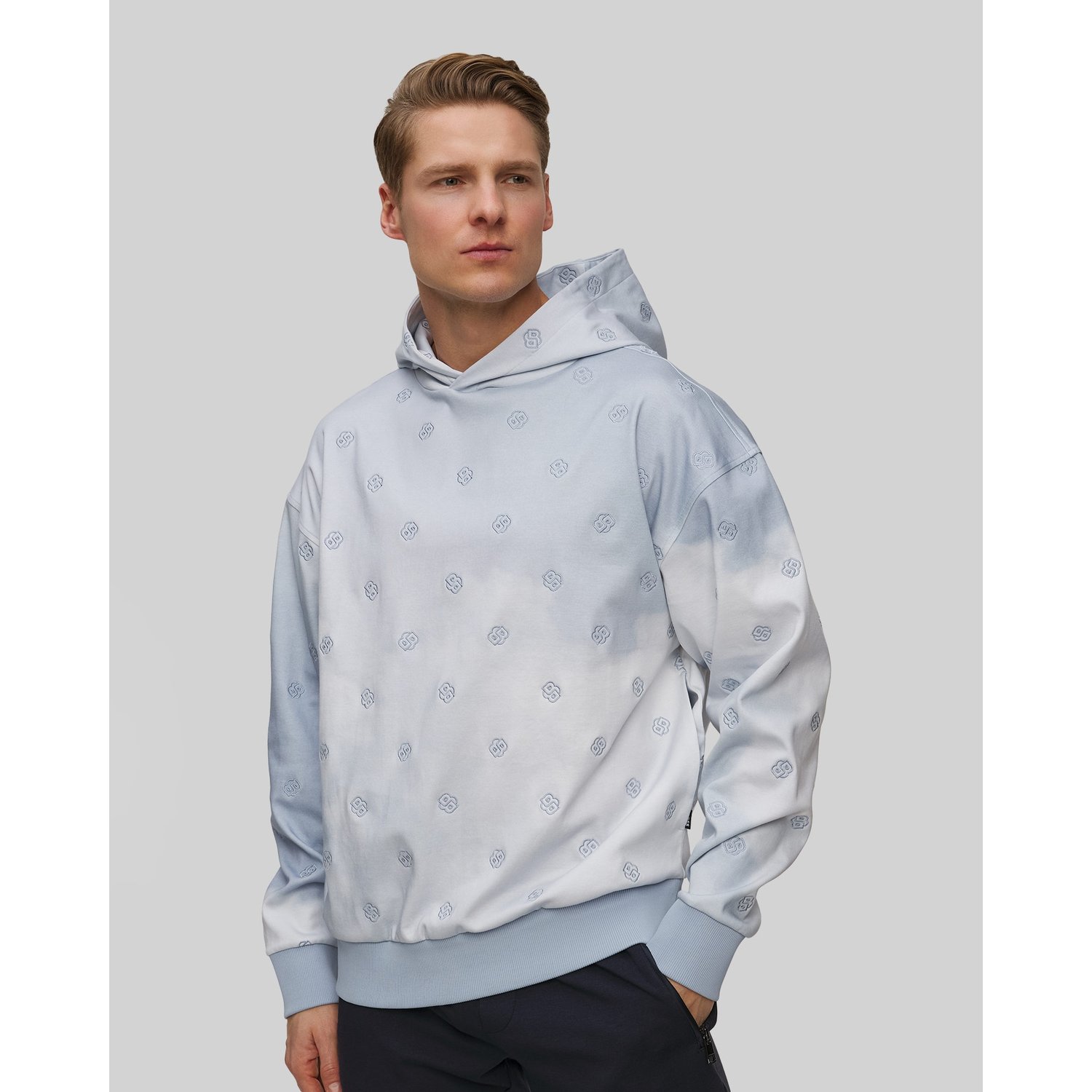 Błękitna Bluza Męska Hugo Boss C Stevens