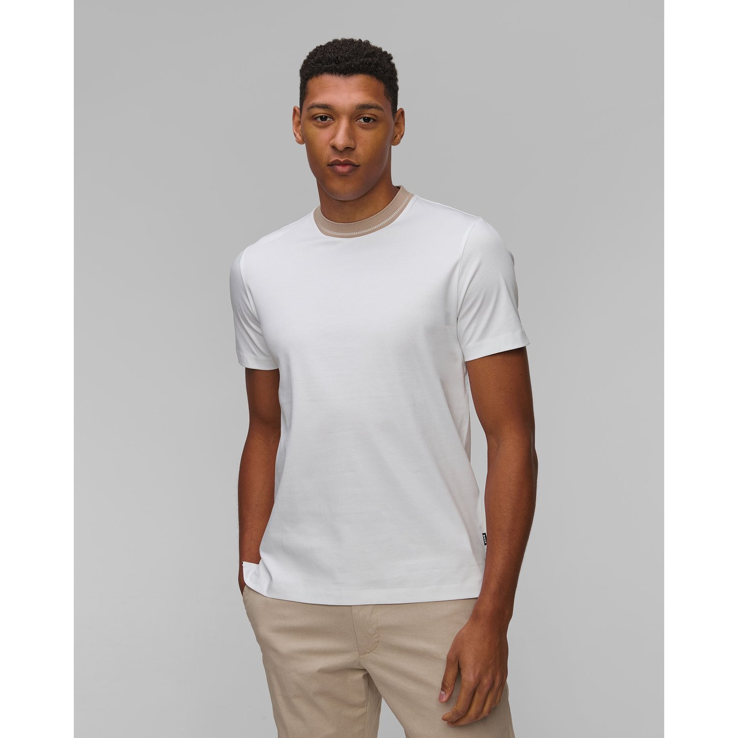 Biały T-shirt Męski Hugo Boss H Tessler