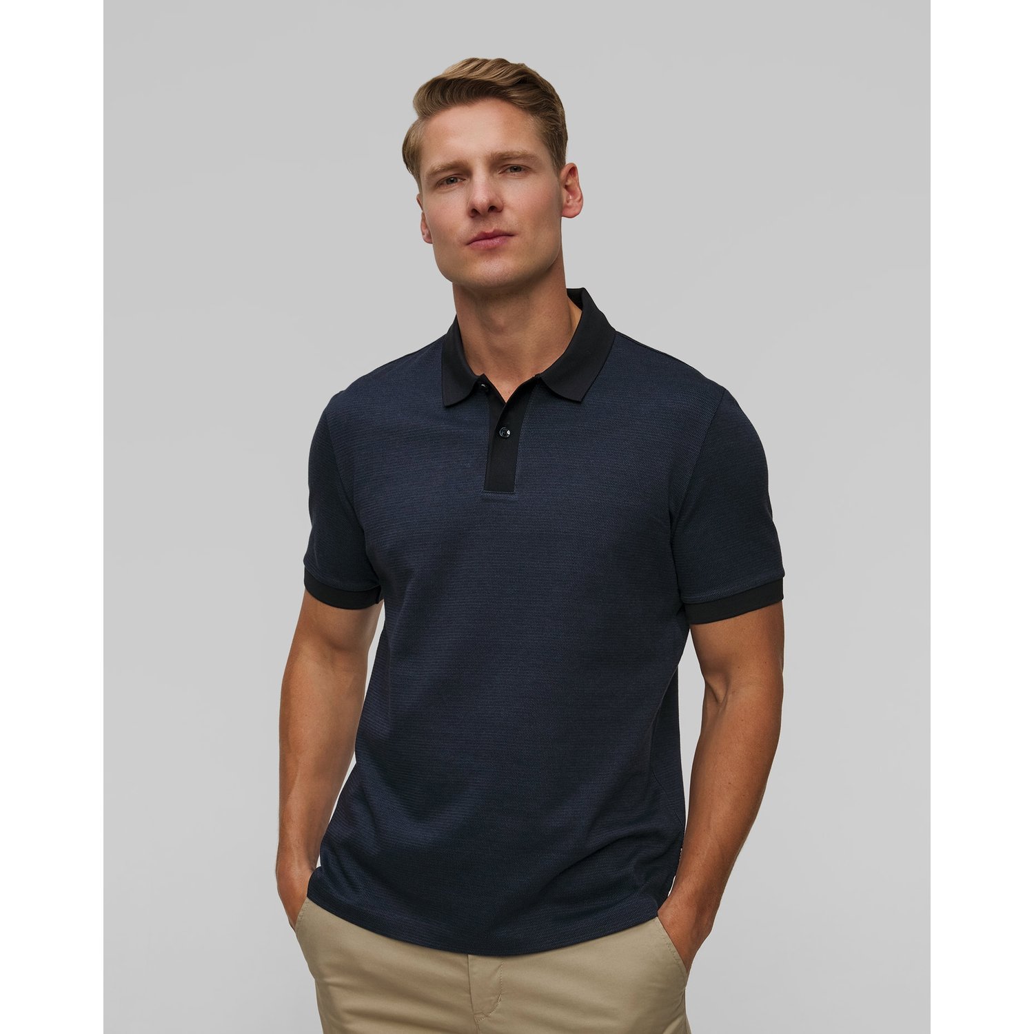 Granatowe Polo Męskie Hugo Boss H-parlay