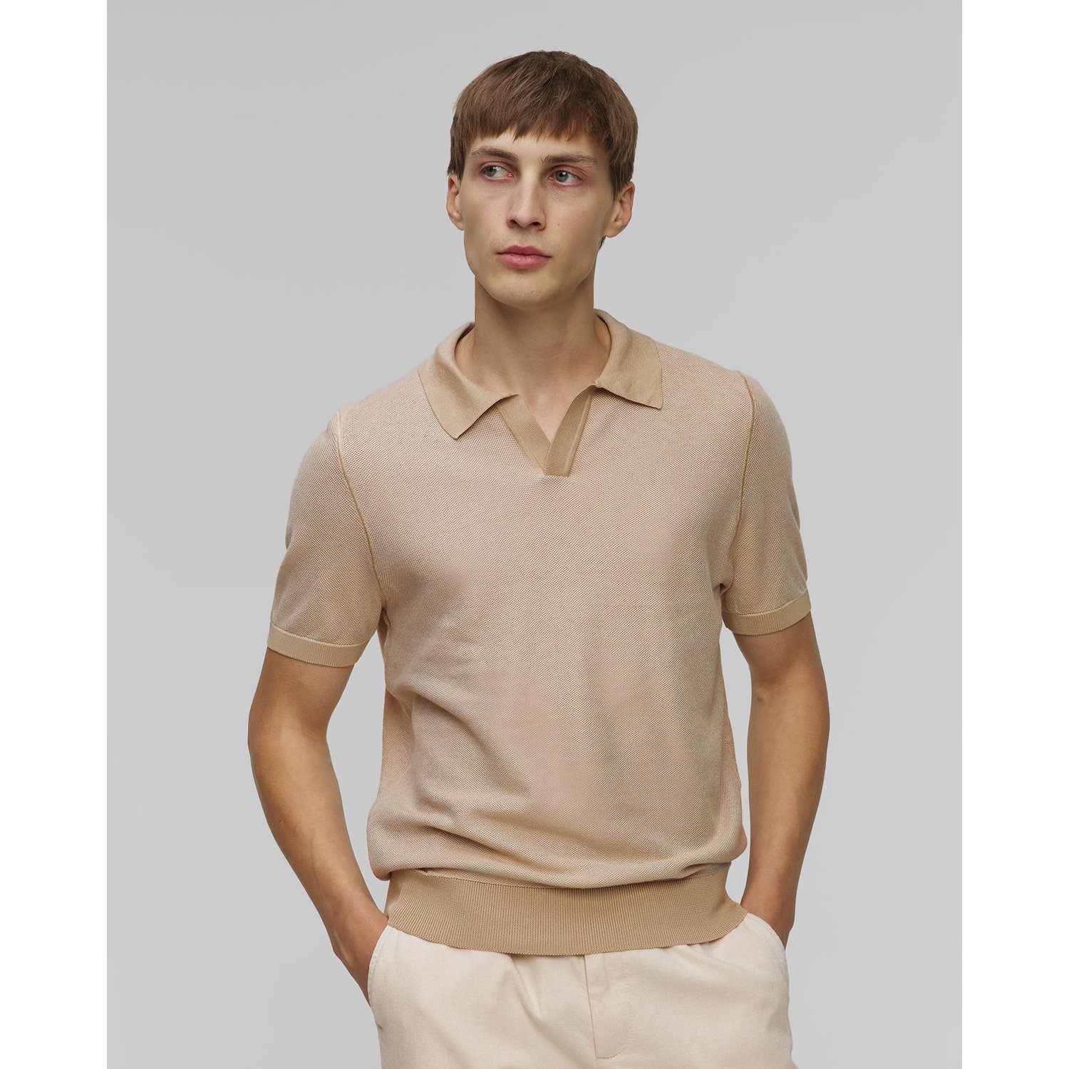 Dzianinowe Polo Hugo Boss H-jianluca