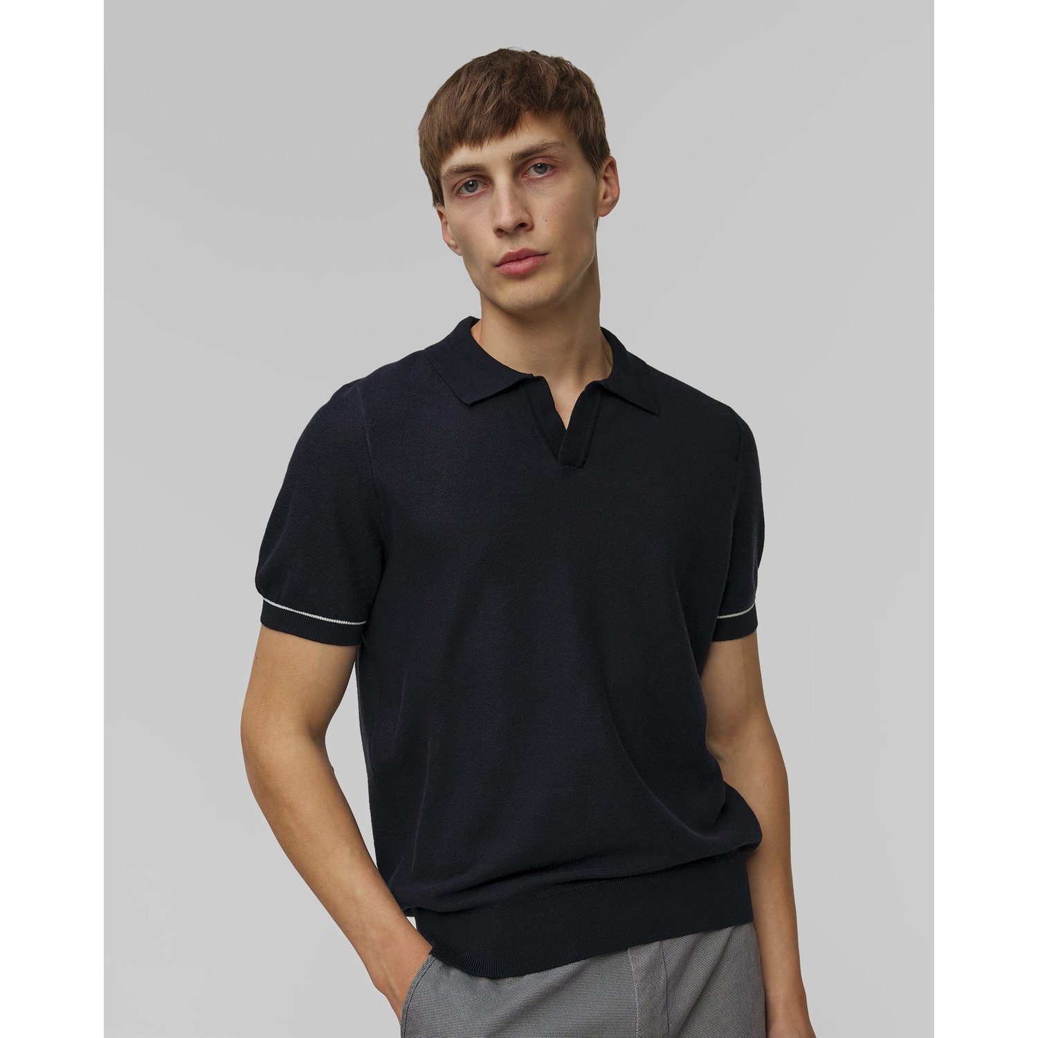Dzianinowe Polo Hugo Boss H-jianluca