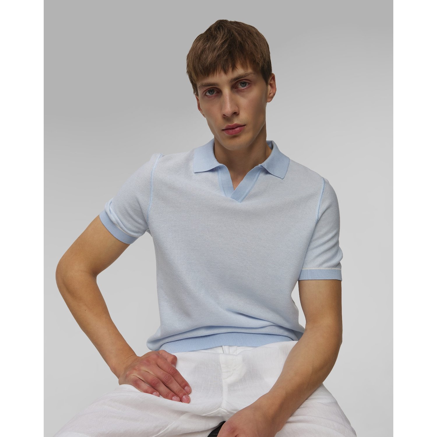 Dzianinowe Polo Hugo Boss H-jianluca