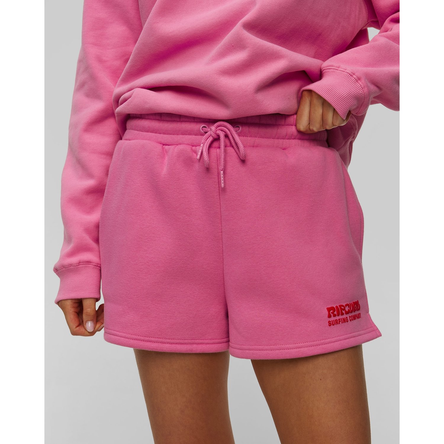 Różowe Szorty Dresowe Damskie Rip Curl Surf Puff Short