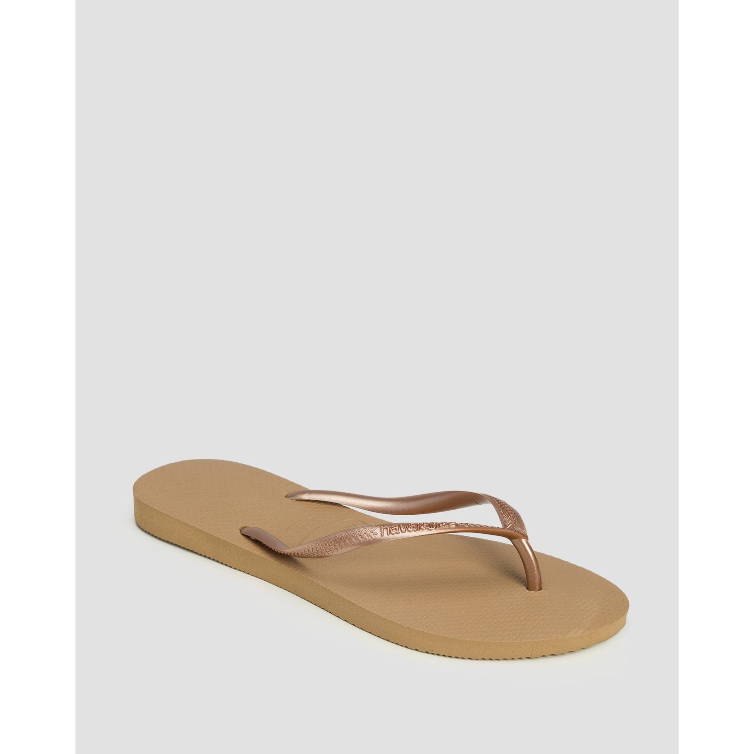 Japonki Damskie Havaianas Slim Beżowo-złote