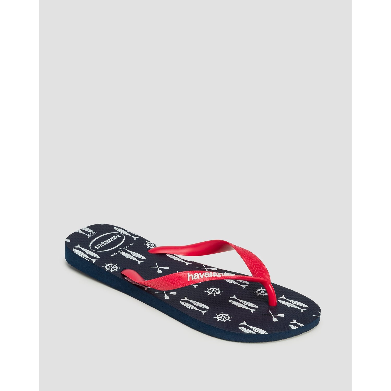 Japonki Męskie Havaianas Top Nautical Granatowo-czerwone