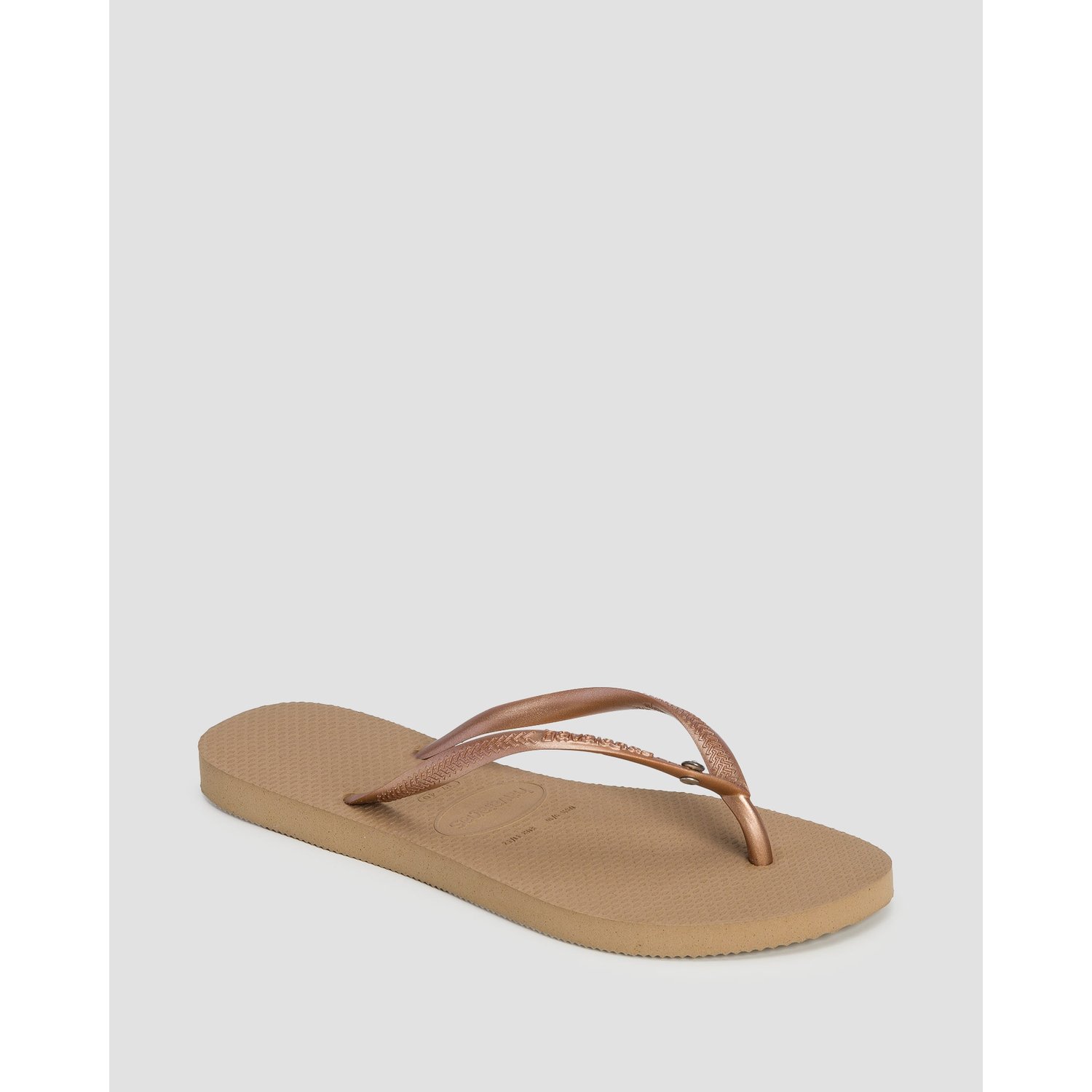 Klapki Damskie Havaianas Slim Crystal Sw Ii Złote
