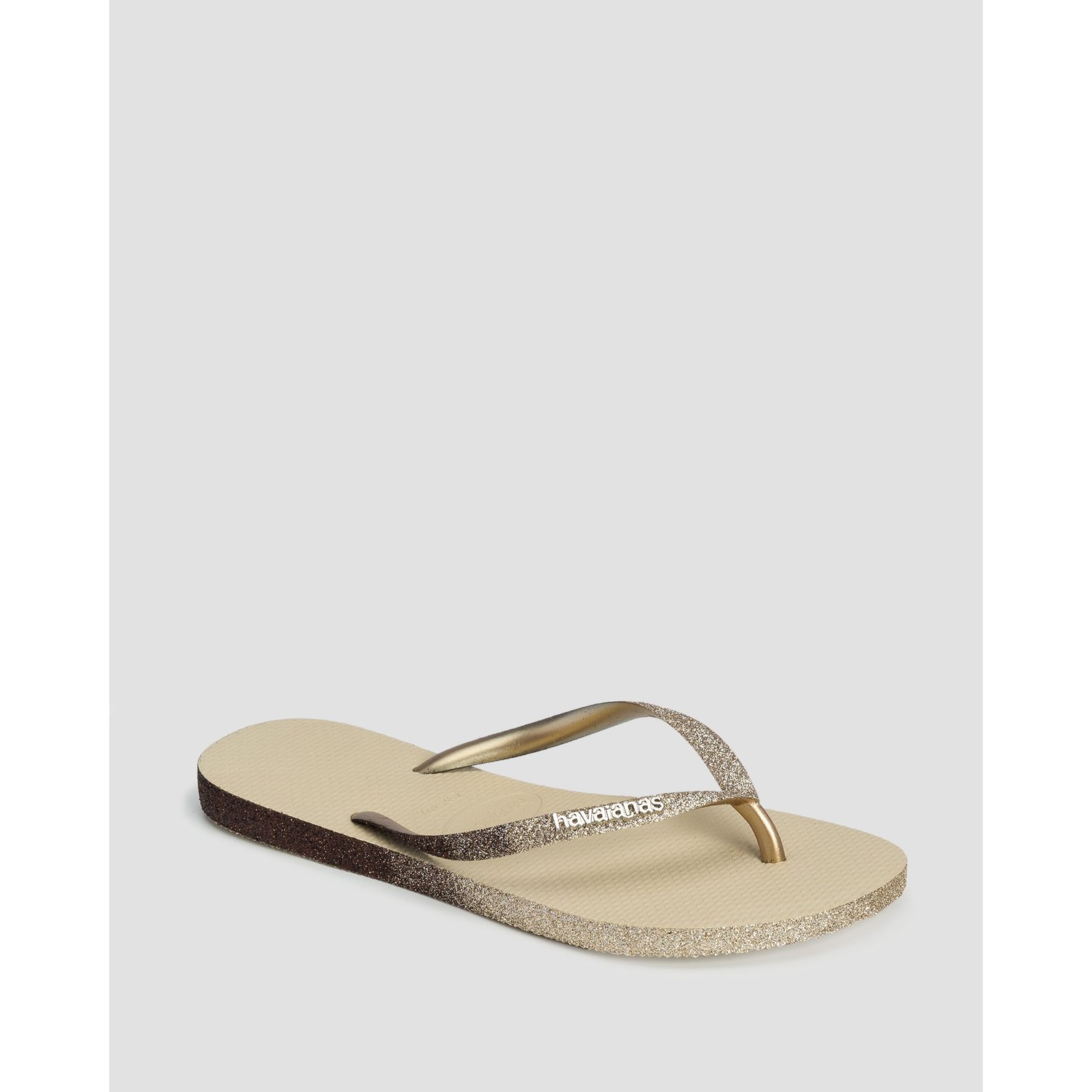 Złote Japonki Havaianas Slim Sparkle Me