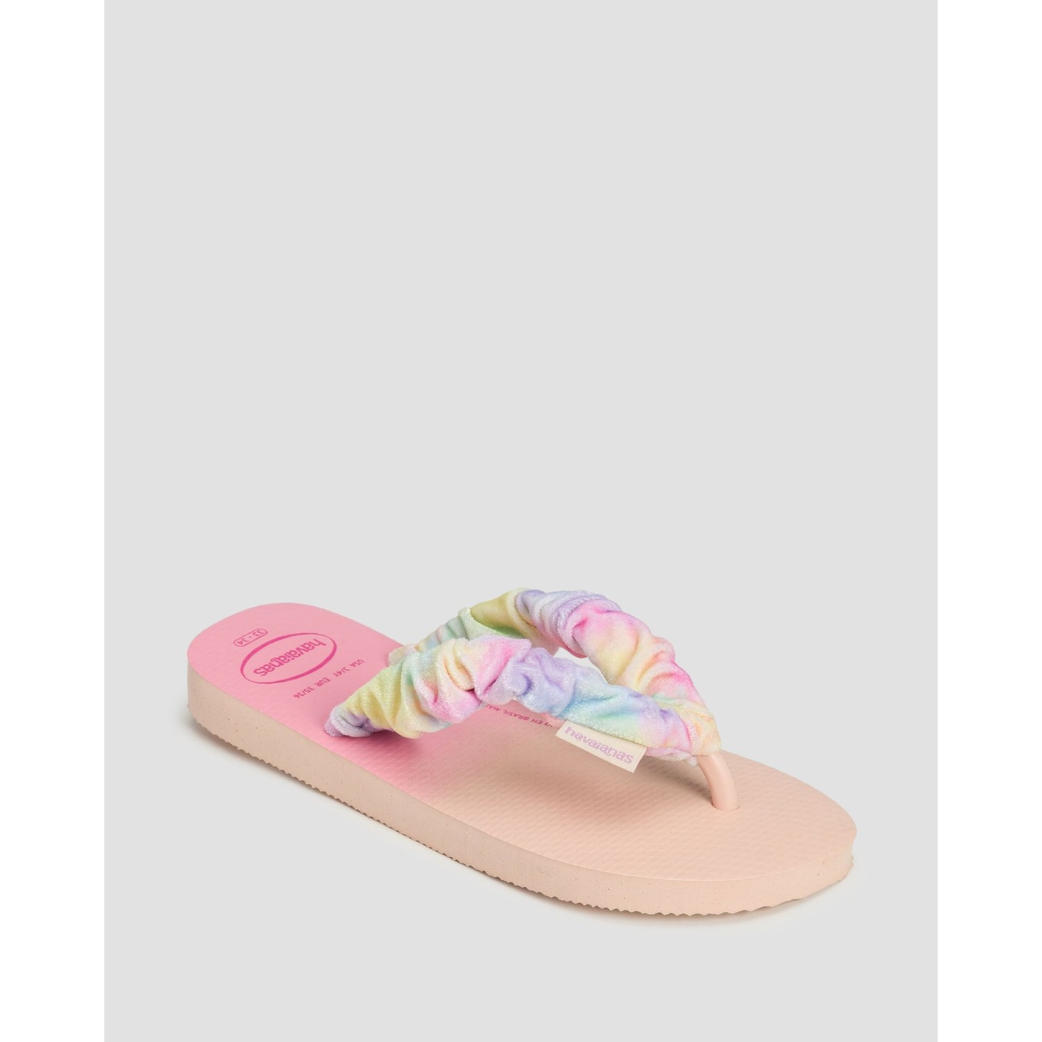 Japonki Dziecięce Havaianas Kids Fluffy Beżowo-różowe