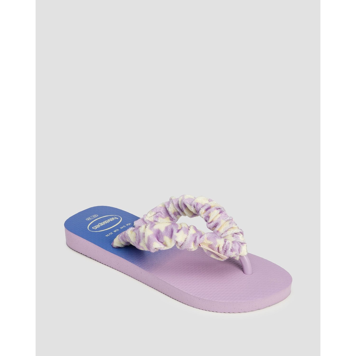 Japonki Dziecięce Havaianas Kids Fluffy Fioletowo-granatowe