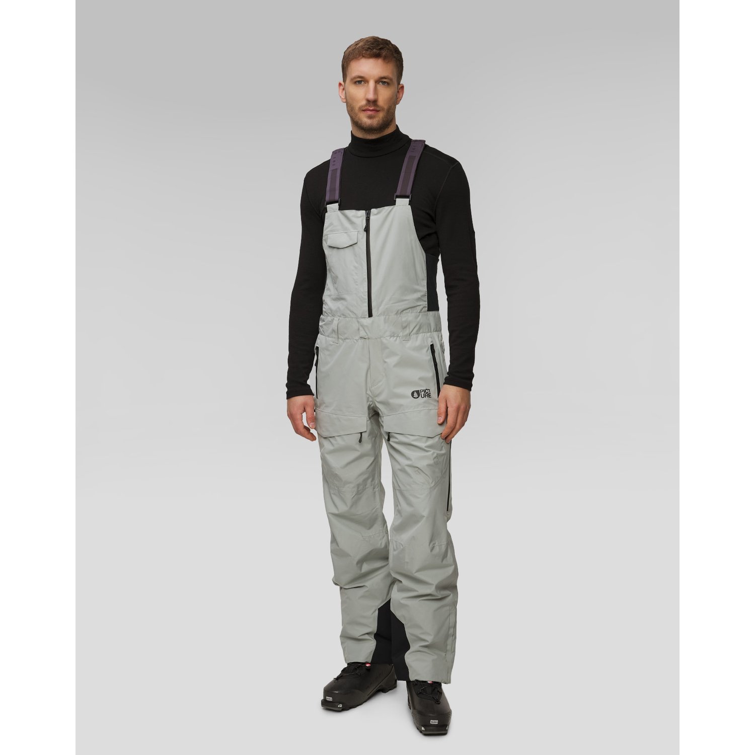 Spodnie Narciarskie Męskie Picture Organic Clothing U28 Bib 20/20 Jasnoszare