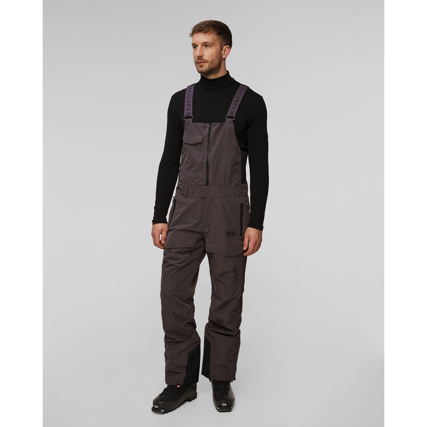 Spodnie Narciarskie Męskie Picture Organic Clothing U28 Bib 20/20 Ciemnoszare