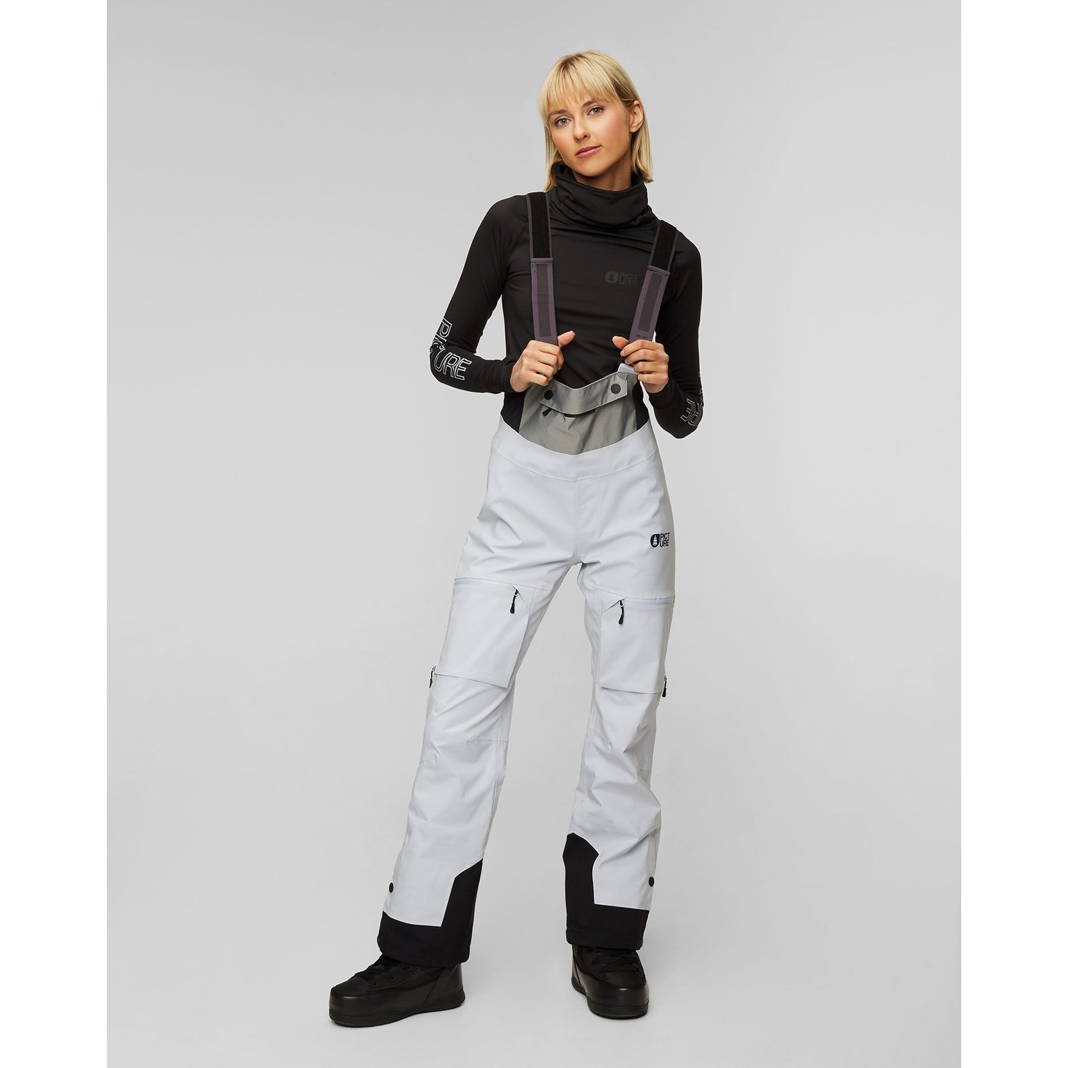 Niebieskie Spodnie Narciarskie Hardshellowe Damskie Picture Organic Clothing Aeron 3l Bib 20/20
