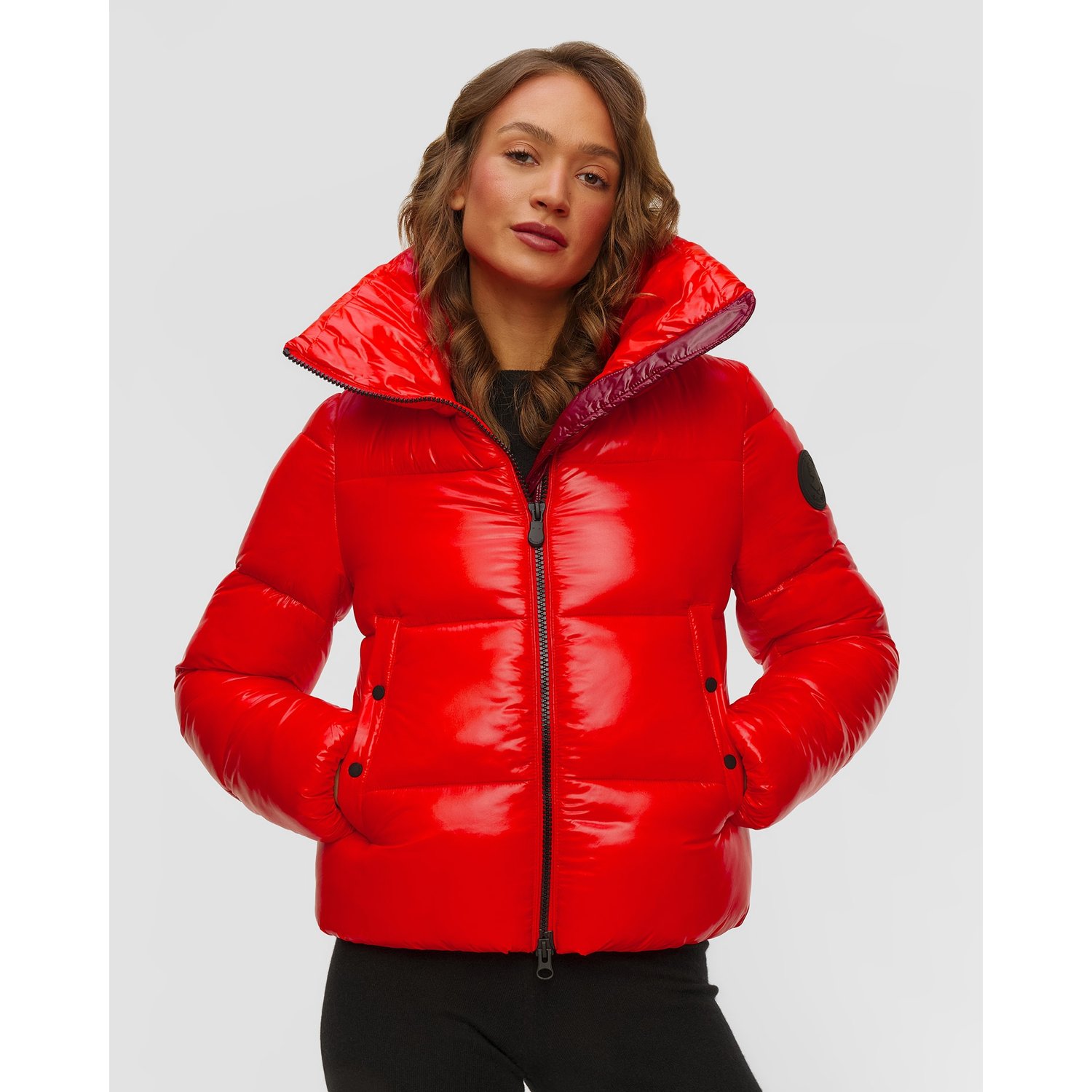 Czerwona Kurtka Damska Save The Duck Isla