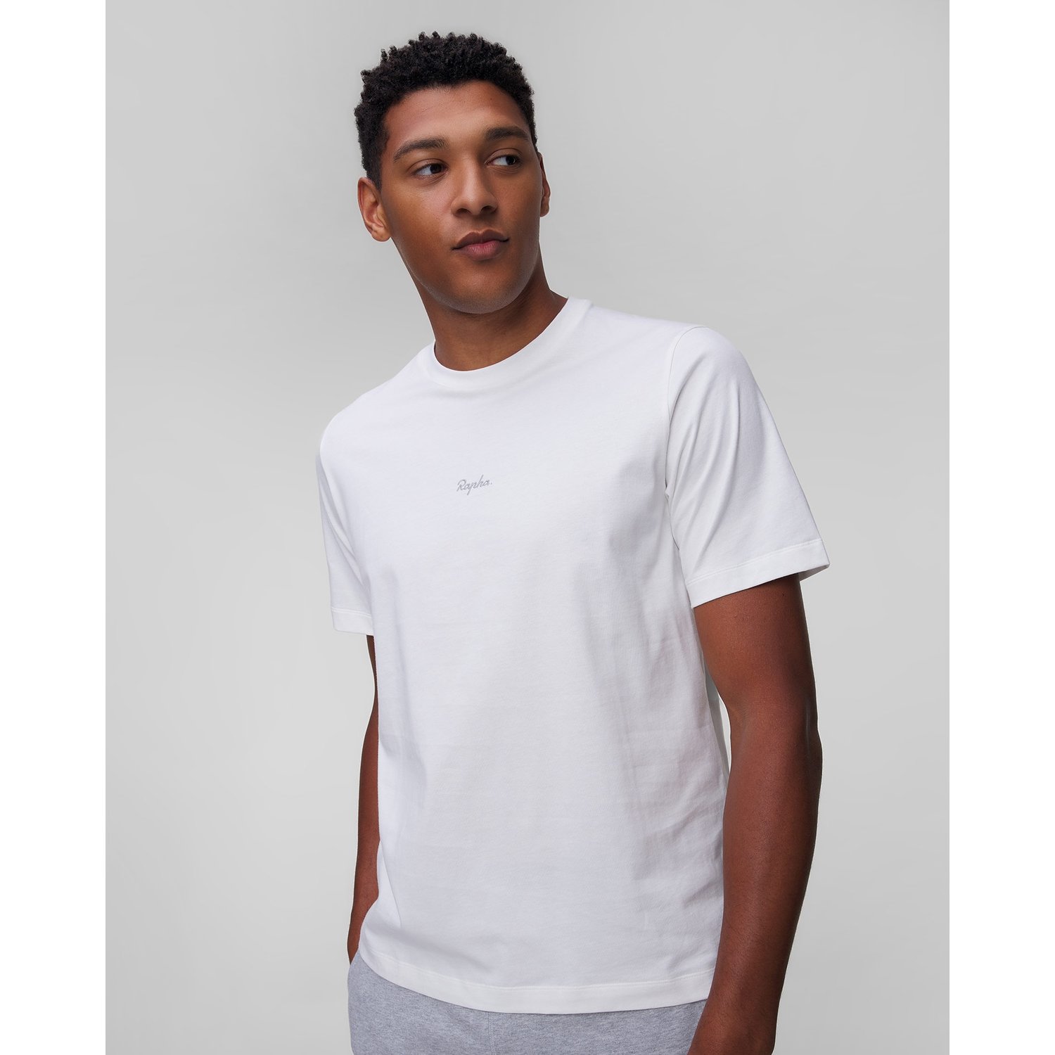 T-shirt Bawełniany Męski Rapha Biały