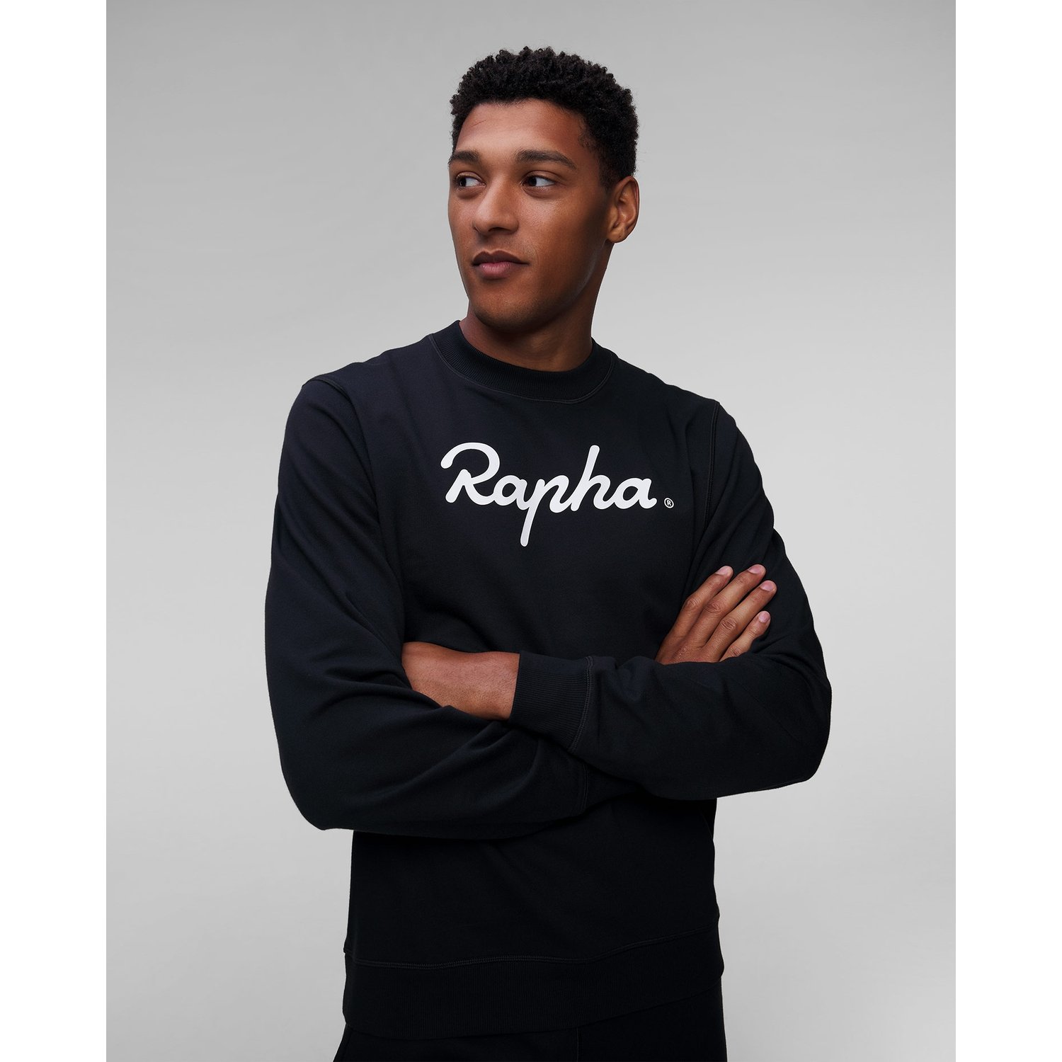 Bluza Dresowa Z Logo Męska Rapha Czarna