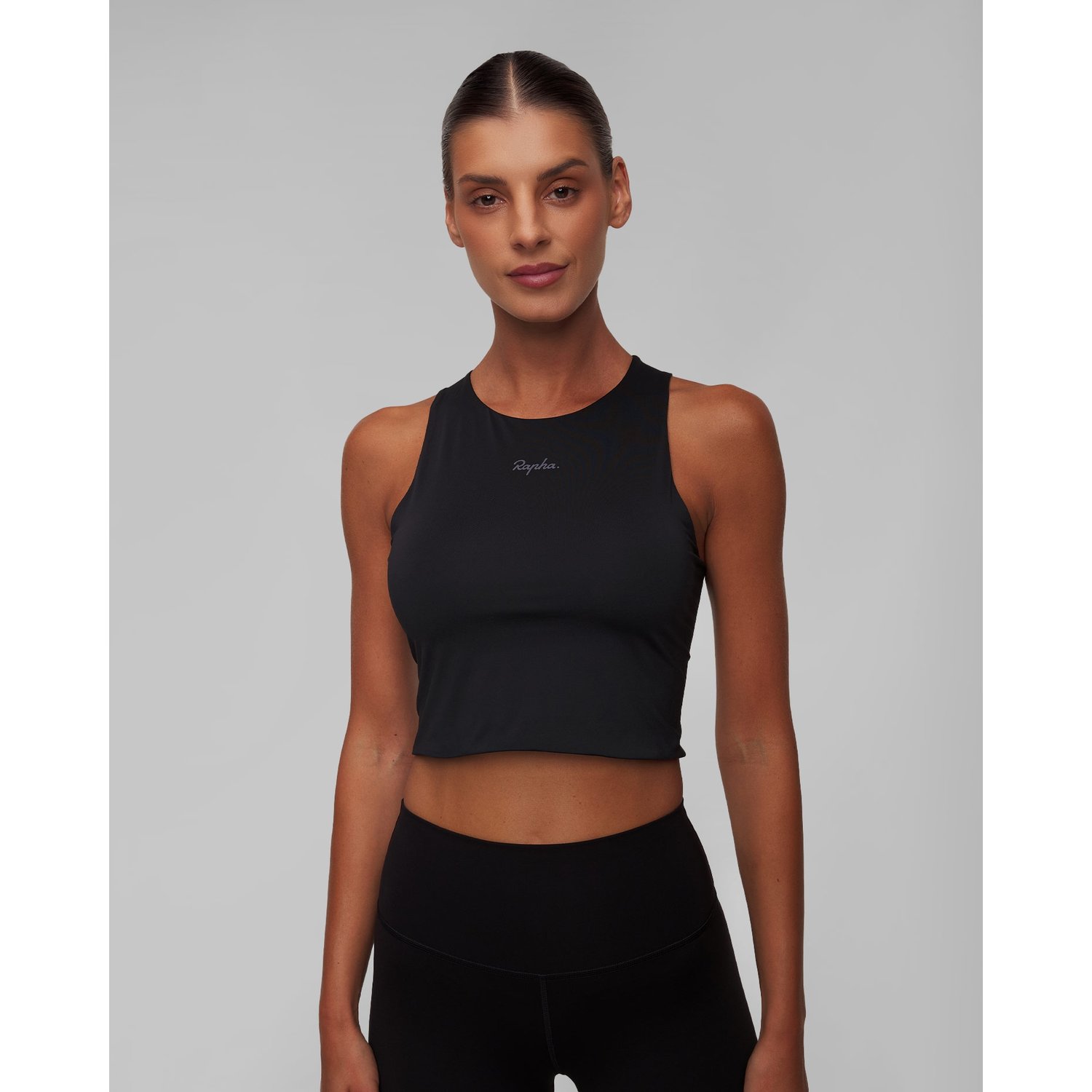 Czarny Top Sportowy Damski Rapha Active