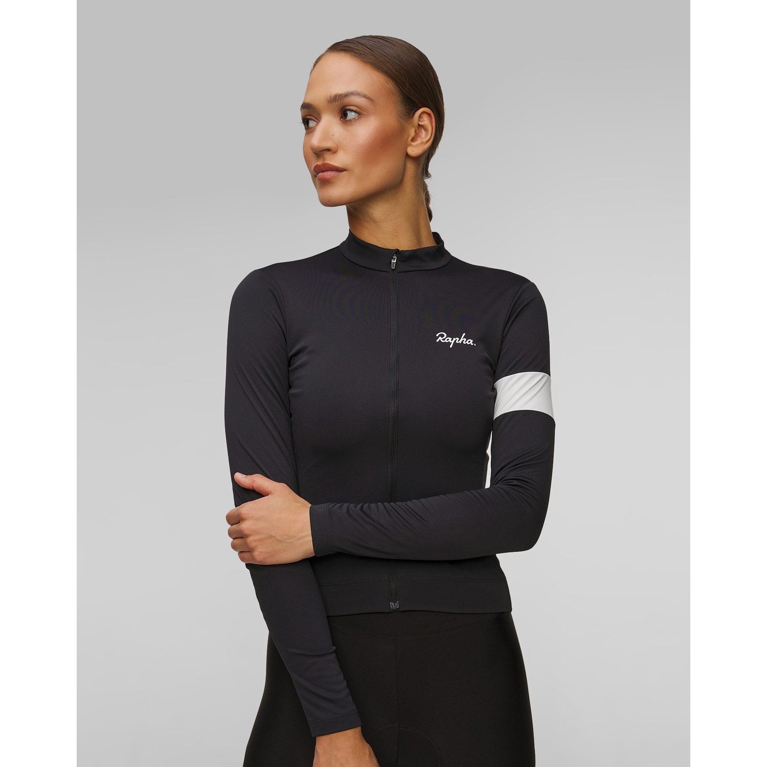 Longsleeve Rowerowy Damski Rapha Core Czarny