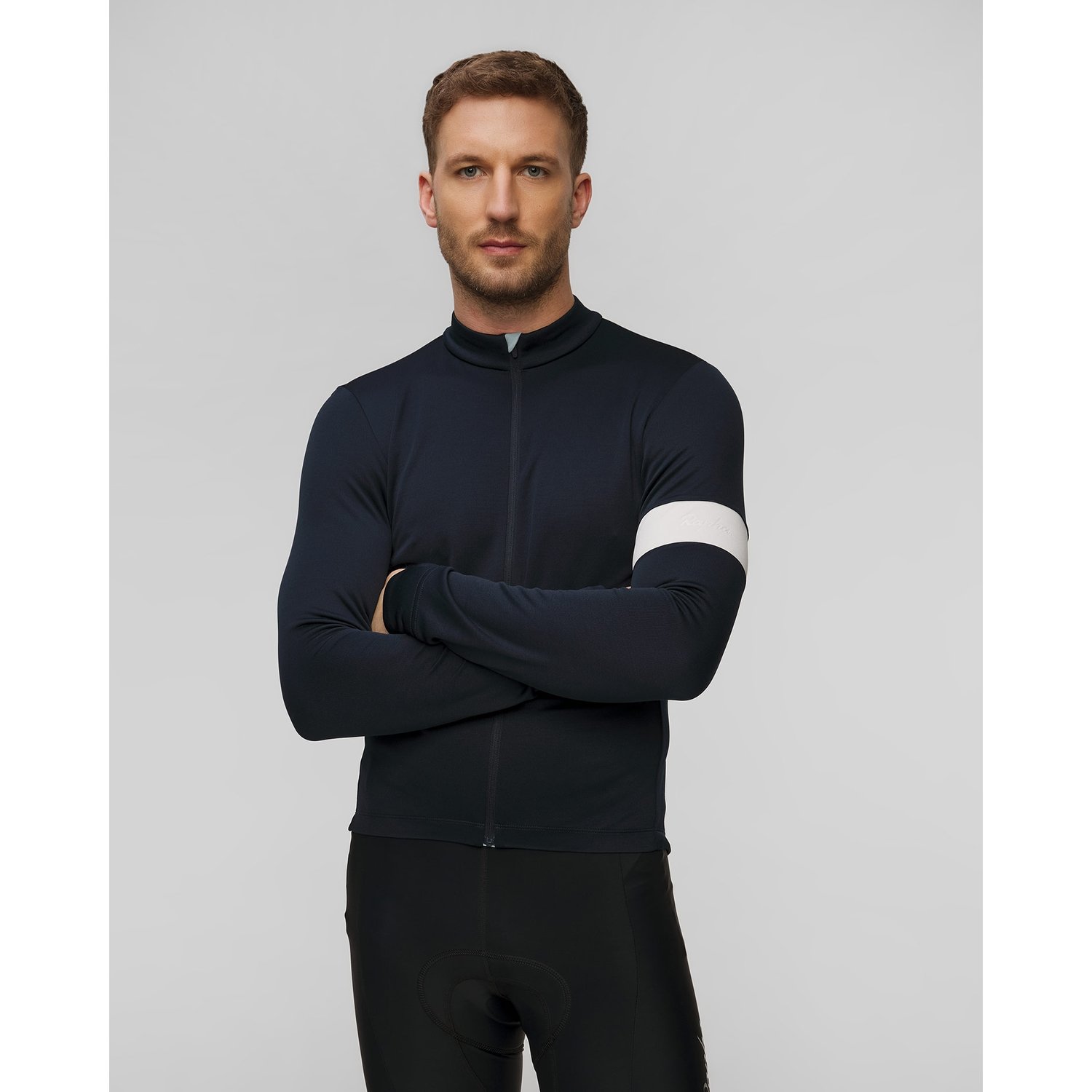 Longsleeve Rowerowy Męski Rapha Classic Granatowy
