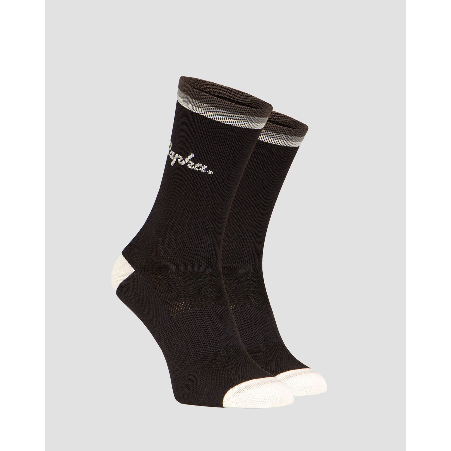 Czarne Skarpety Rowerowe Rapha Logo