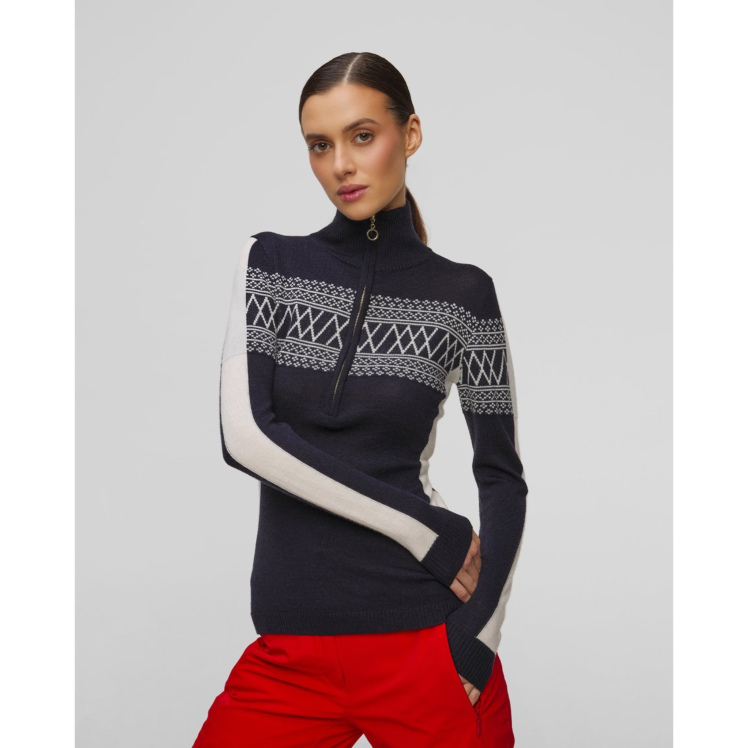 Sweter Wełniany Damski We Norwegians Signature