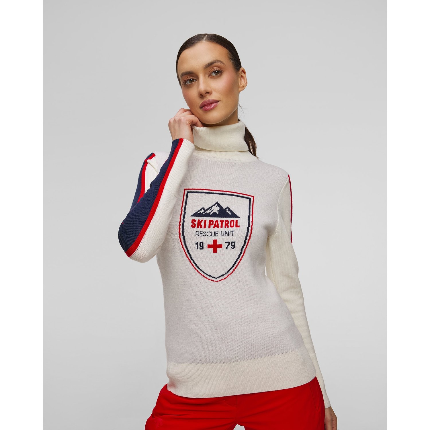 Wełniany Sweter Z Golfem Damski We Norwegians Afterski