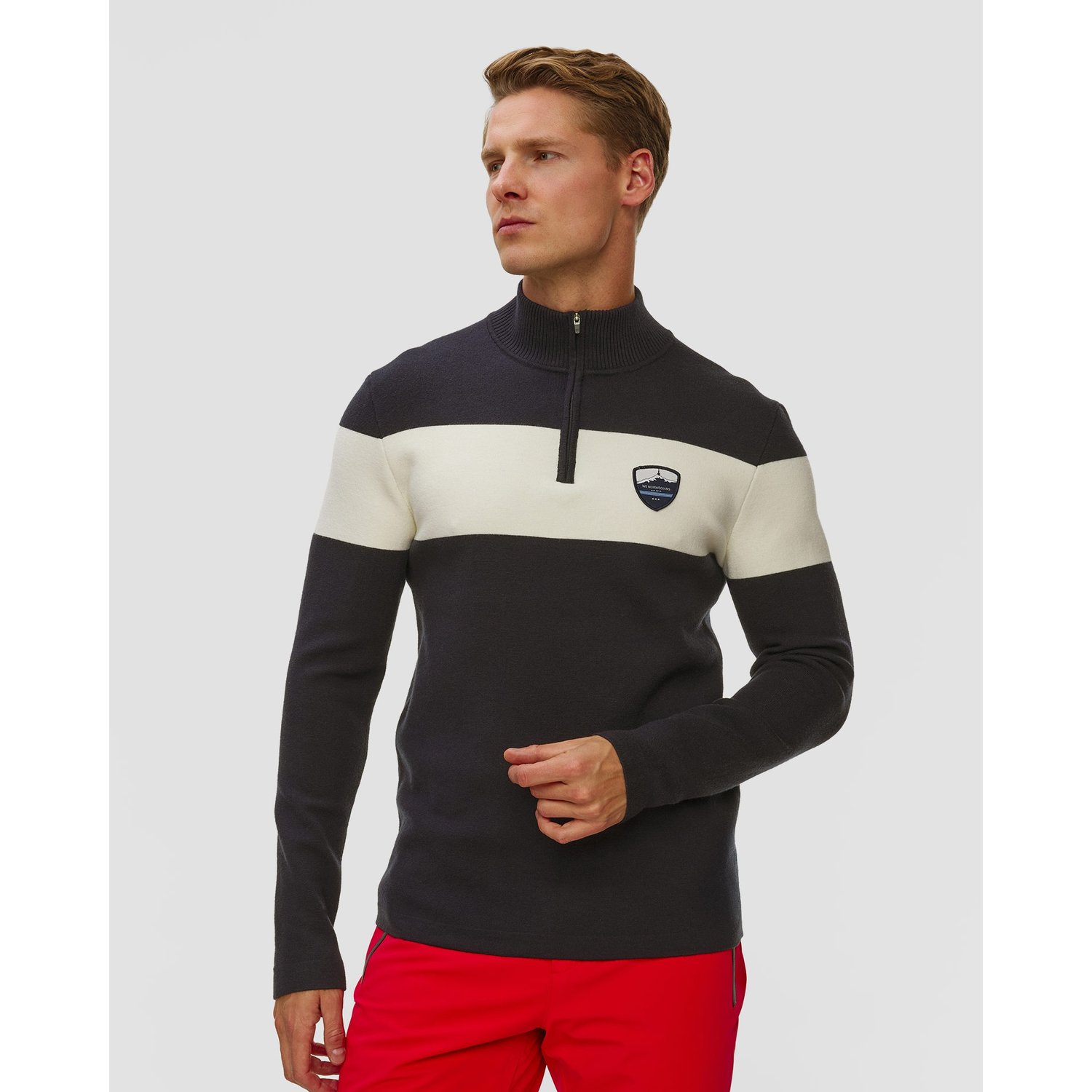 Wełniany Golf Męski We Norwegians Holmenkollen Zipup